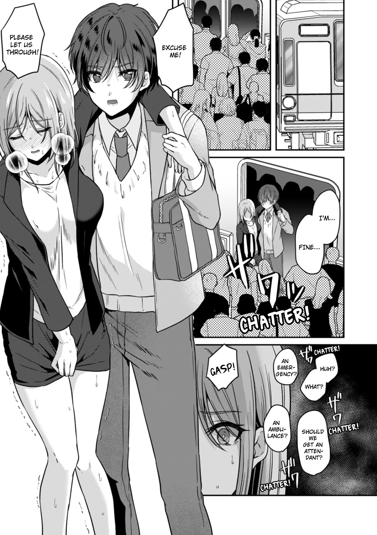 Manin Densha de Shikkin Sunzen!? Chikan Danshi no Ijiwaru na Yubi de Ikasare Tsuzuketa OL | Almost Pissing on a Crowded Train?! #1-16 page 30 - full censorship big breasts hentai manga - read online free