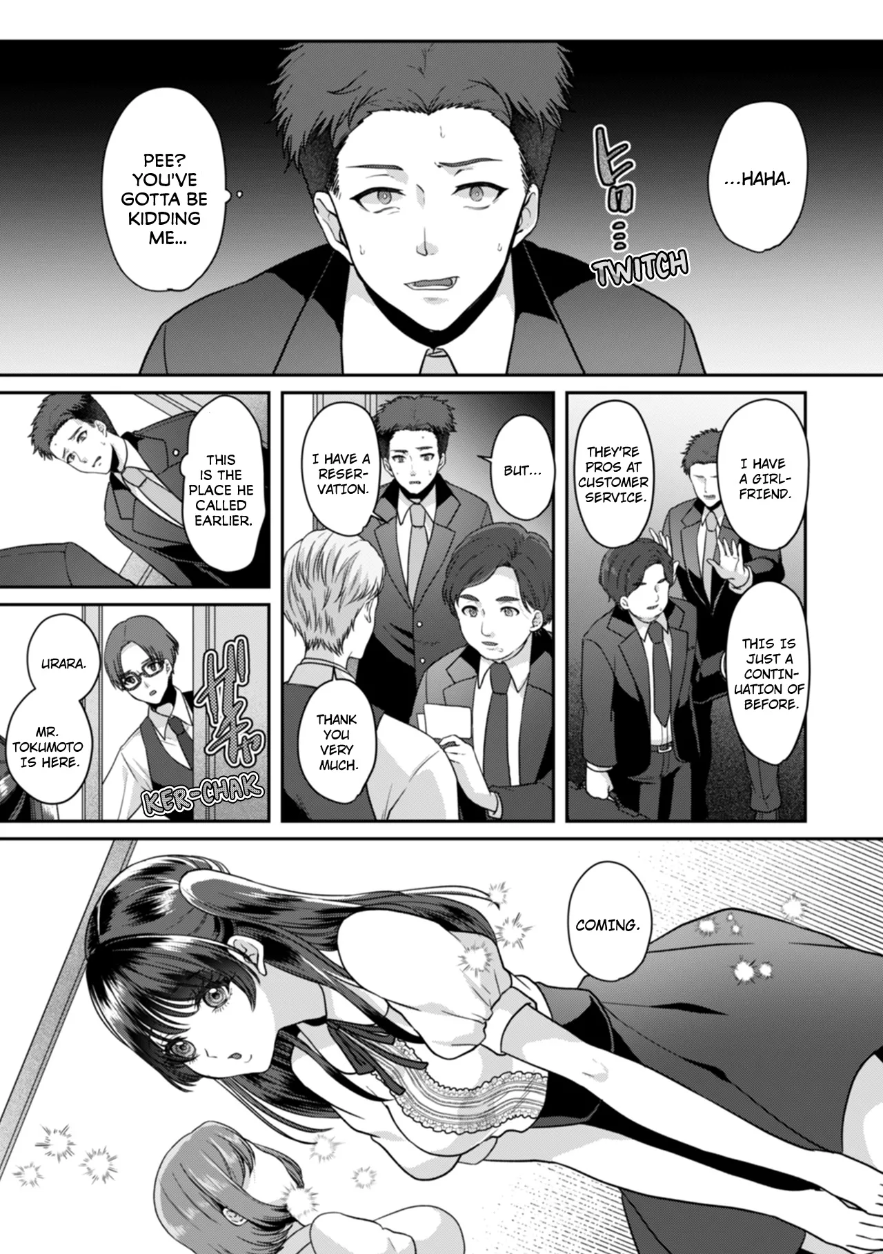 Manin Densha de Shikkin Sunzen!? Chikan Danshi no Ijiwaru na Yubi de Ikasare Tsuzuketa OL | Almost Pissing on a Crowded Train?! #1-16 page 322 - full censorship big breasts hentai manga - read online free