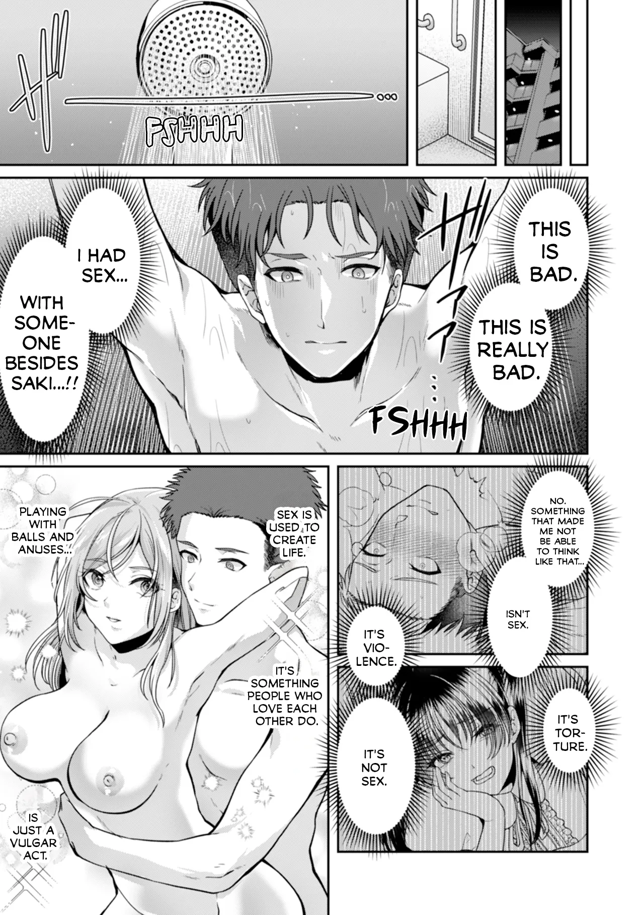 Manin Densha de Shikkin Sunzen!? Chikan Danshi no Ijiwaru na Yubi de Ikasare Tsuzuketa OL | Almost Pissing on a Crowded Train?! #1-16 page 354 - full censorship big breasts hentai manga - read online free