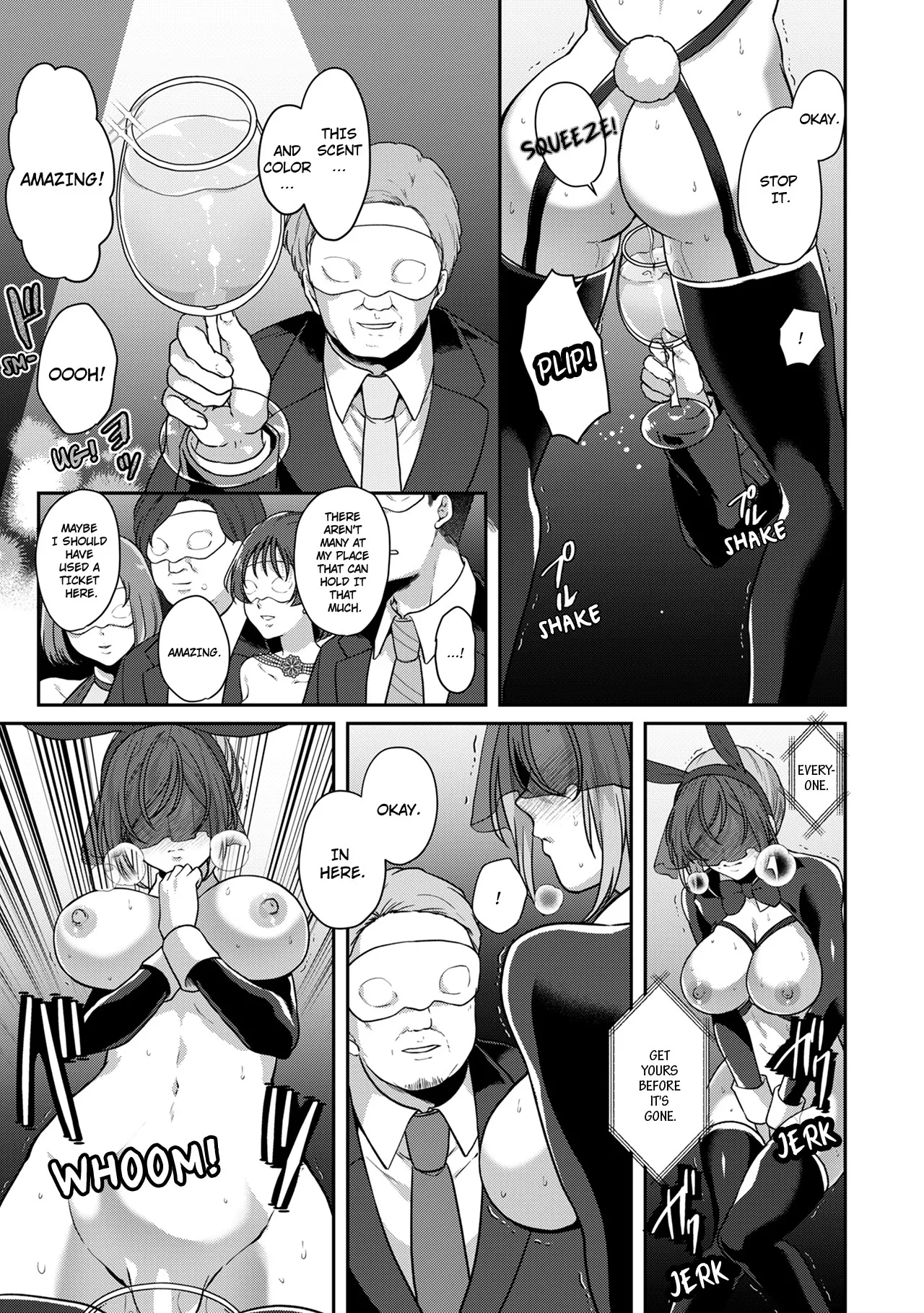 Manin Densha de Shikkin Sunzen!? Chikan Danshi no Ijiwaru na Yubi de Ikasare Tsuzuketa OL | Almost Pissing on a Crowded Train?! #1-16 page 397 - big breasts chastity belt hentai manga - read online free