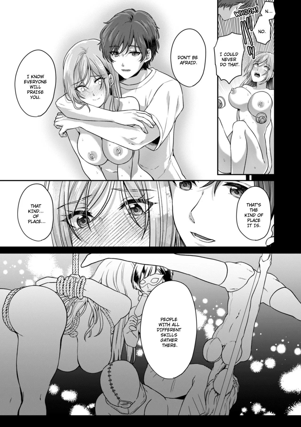 Manin Densha de Shikkin Sunzen!? Chikan Danshi no Ijiwaru na Yubi de Ikasare Tsuzuketa OL | Almost Pissing on a Crowded Train?! #1-16 page 426 - big breasts chastity belt hentai manga - read online free