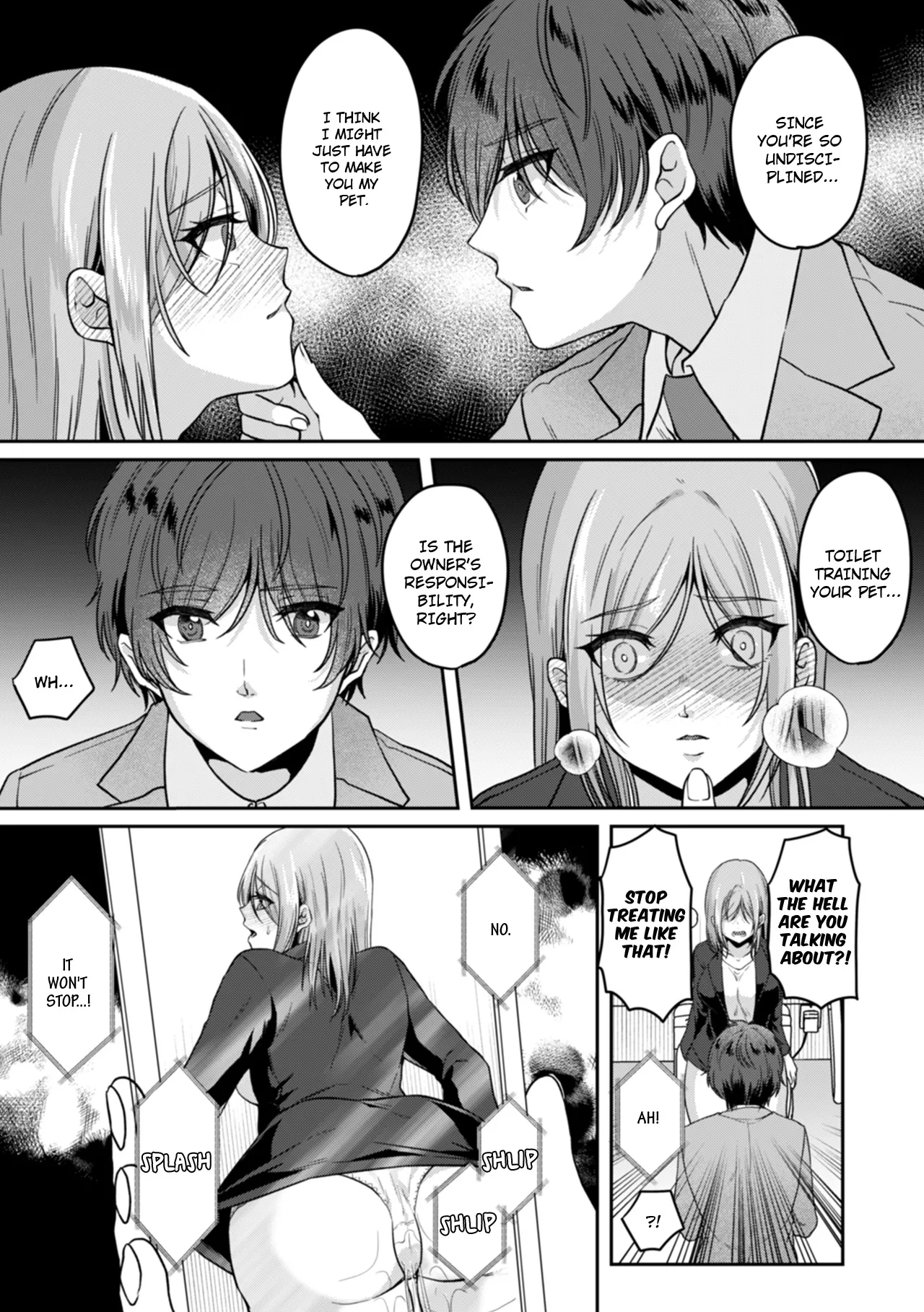 Manin Densha de Shikkin Sunzen!? Chikan Danshi no Ijiwaru na Yubi de Ikasare Tsuzuketa OL | Almost Pissing on a Crowded Train?! #1-16 page 48 - full censorship big breasts hentai manga - read online free