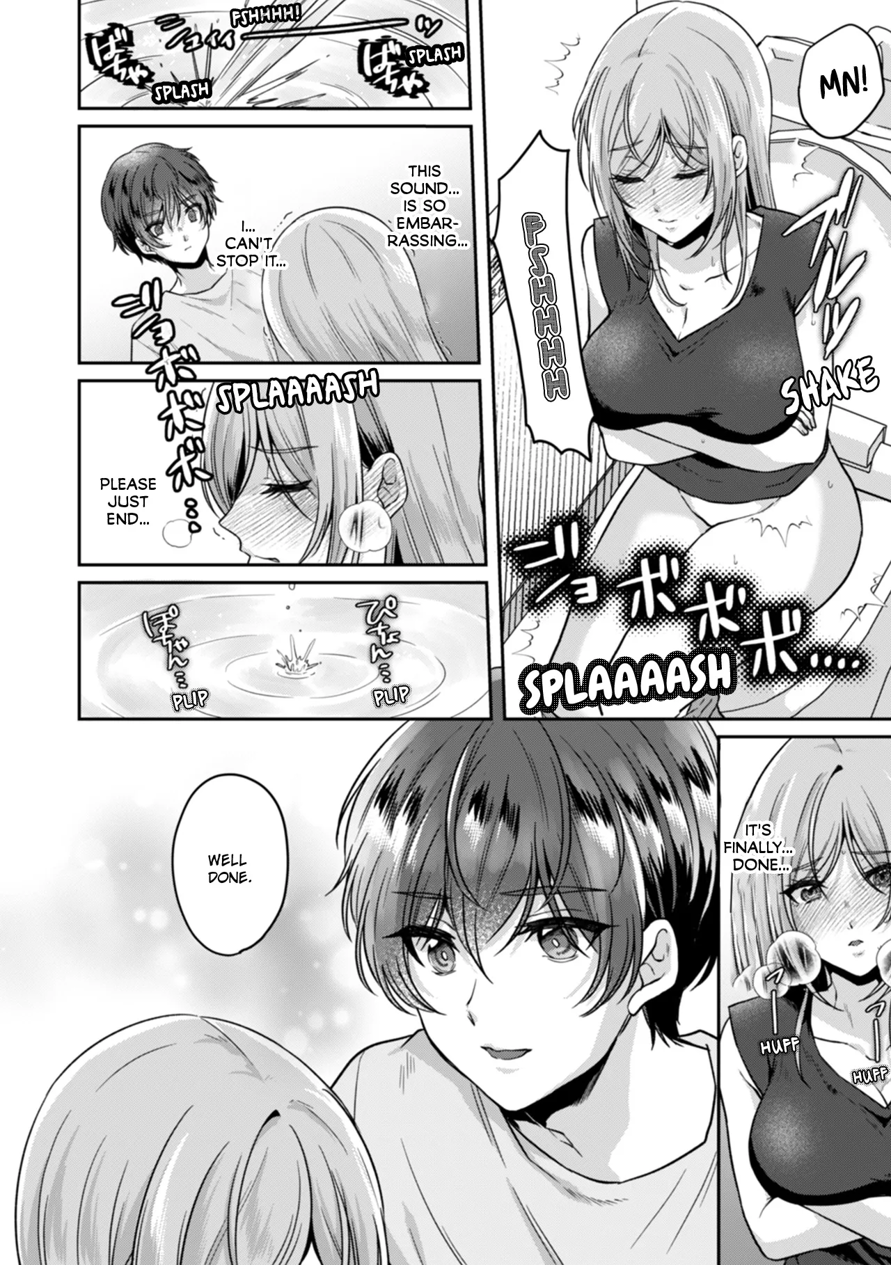 Manin Densha de Shikkin Sunzen!? Chikan Danshi no Ijiwaru na Yubi de Ikasare Tsuzuketa OL | Almost Pissing on a Crowded Train?! #1-16 page 71 - big breasts chastity belt hentai manga - read online free