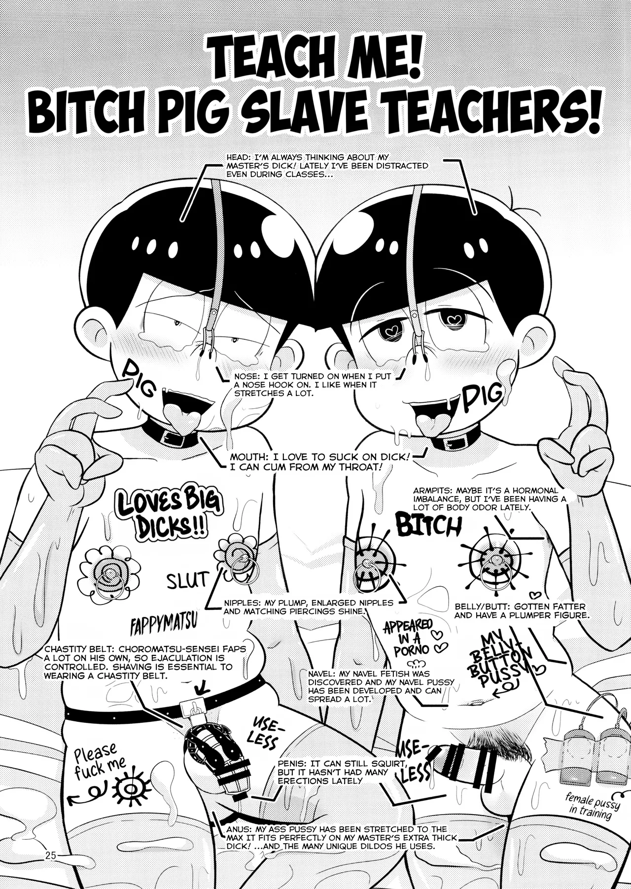 Bitch Pig Slave Senseis page 25 osomatsu-san parody - blackmail anal hentai manga - read online free