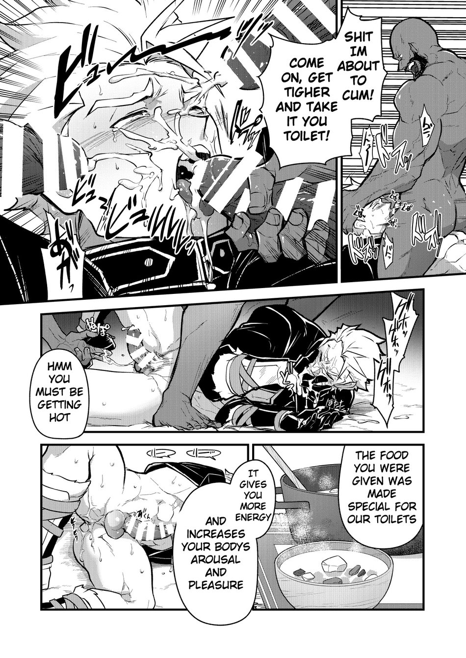 Kurotetsu no Yado Seidorei e to Otsu Kenshi | The Black Iron Inn: A Story of a Swordsman Who Becomes a Sex Slave page 14 original parody - dark skin muscle hentai manga - read online free