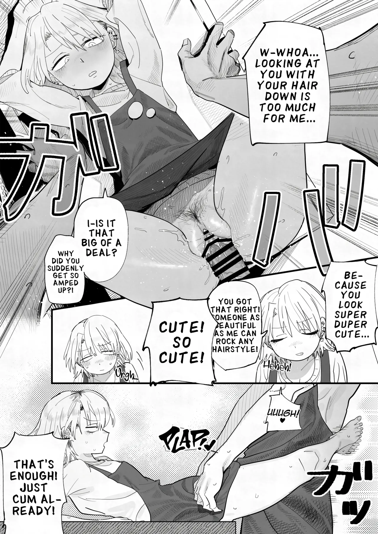 Tenchou ga Etchi na Koto to Hikikae ni Kyuryou o Kezuri ni Kuru !! | My Manager Docks My Pay In Exchange for Sexual Favors!!! page 21 original parody - handjob leg lock hentai manga - read online free