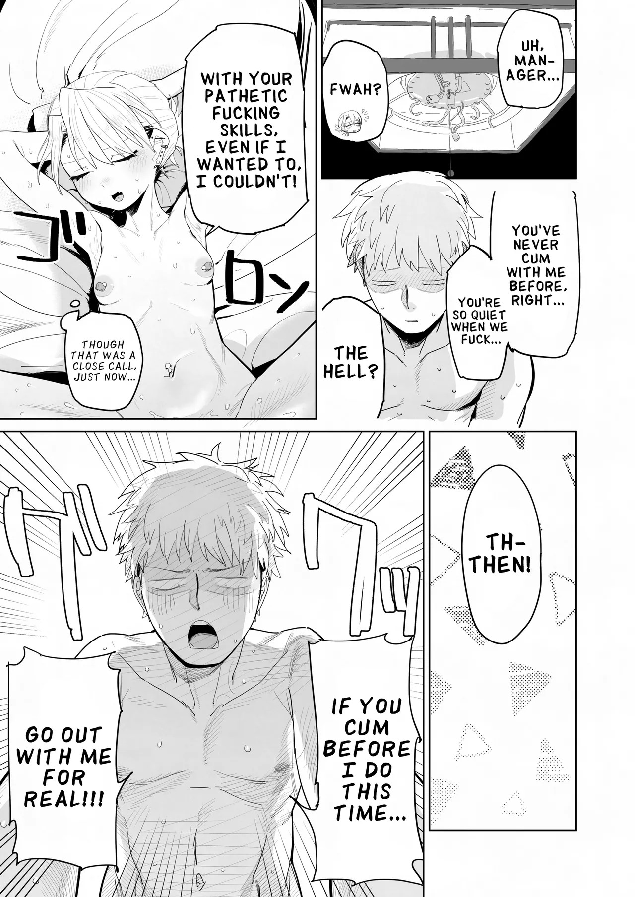 Tenchou ga Etchi na Koto to Hikikae ni Kyuryou o Kezuri ni Kuru !! | My Manager Docks My Pay In Exchange for Sexual Favors!!! page 30 original parody - sole female sole male hentai manga - read online free