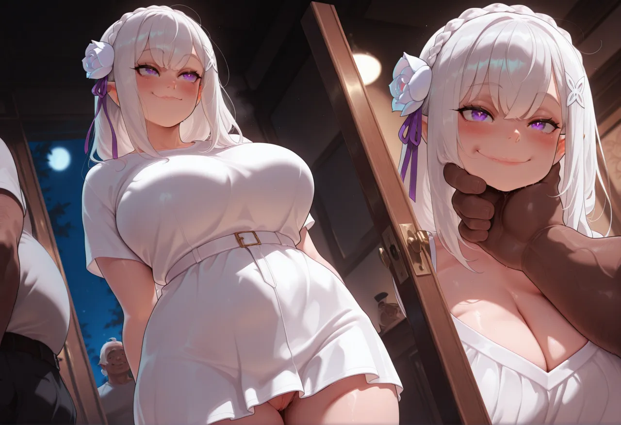 EMILIA - RE:ZERO - 110+ IMAGES kranken ai generated page 109 featuring emilia re zero kara hajimeru isekai seikatsu parody - big penis uncensored hentai manga - read online free