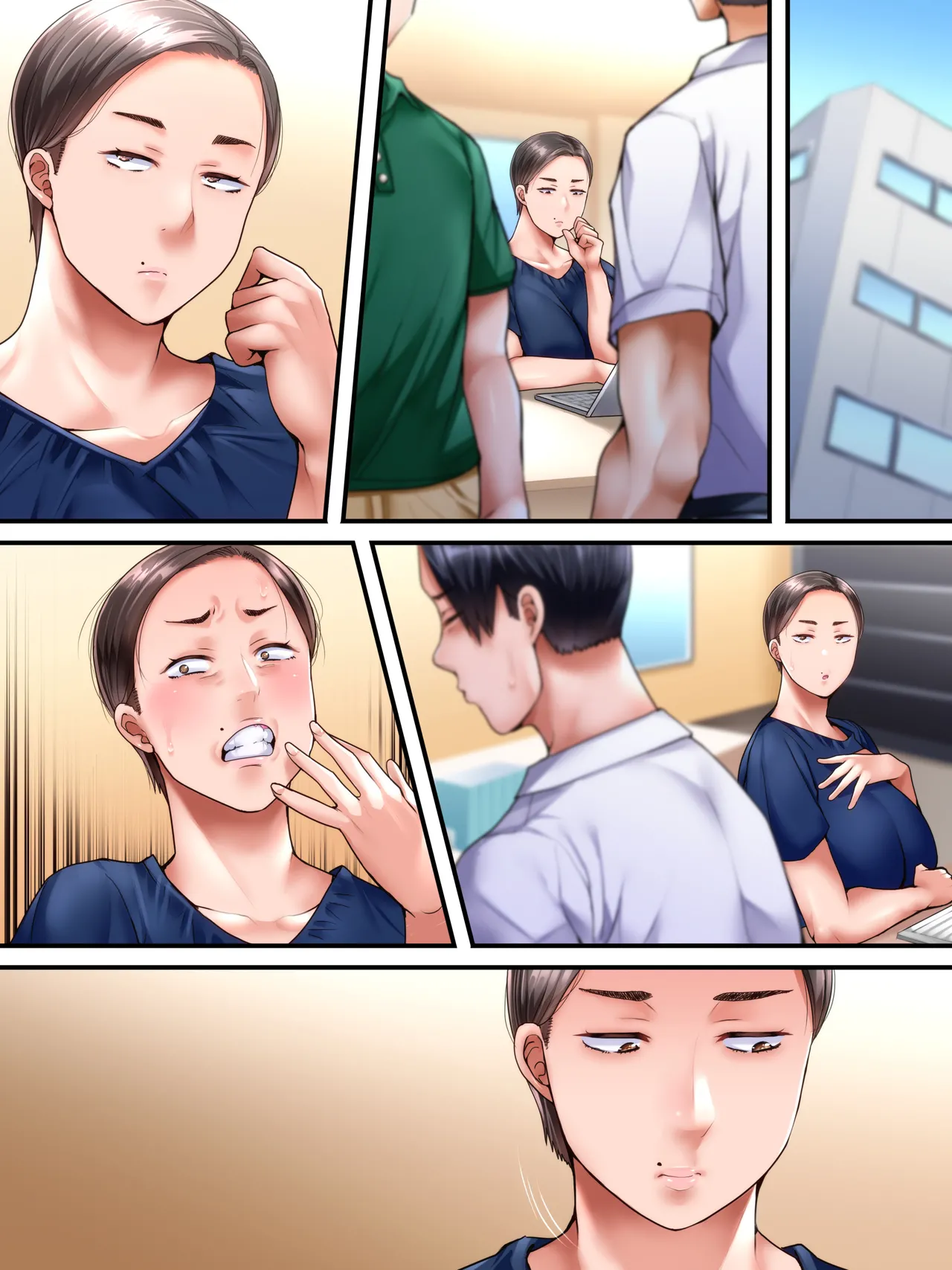 Kaigai Shusshin no Shinkon Tsuma ga Hoka no Otoko to Yaritai to Dogezashite Kimashita page 170 - milf big breasts hentai manga - read online free