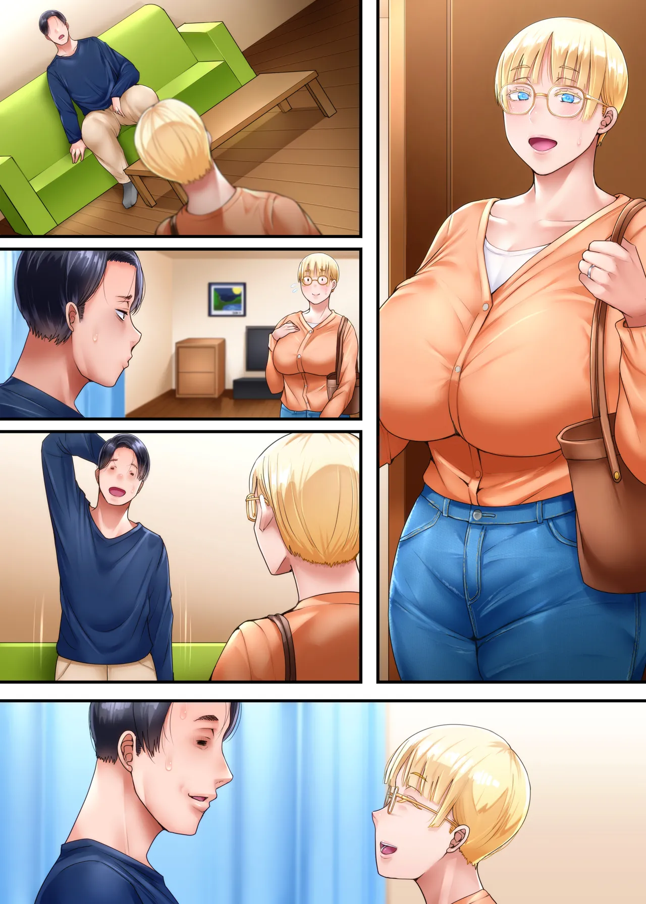 Kaigai Shusshin no Shinkon Tsuma ga Hoka no Otoko to Yaritai to Dogezashite Kimashita page 97 - full color big penis hentai manga - read online free