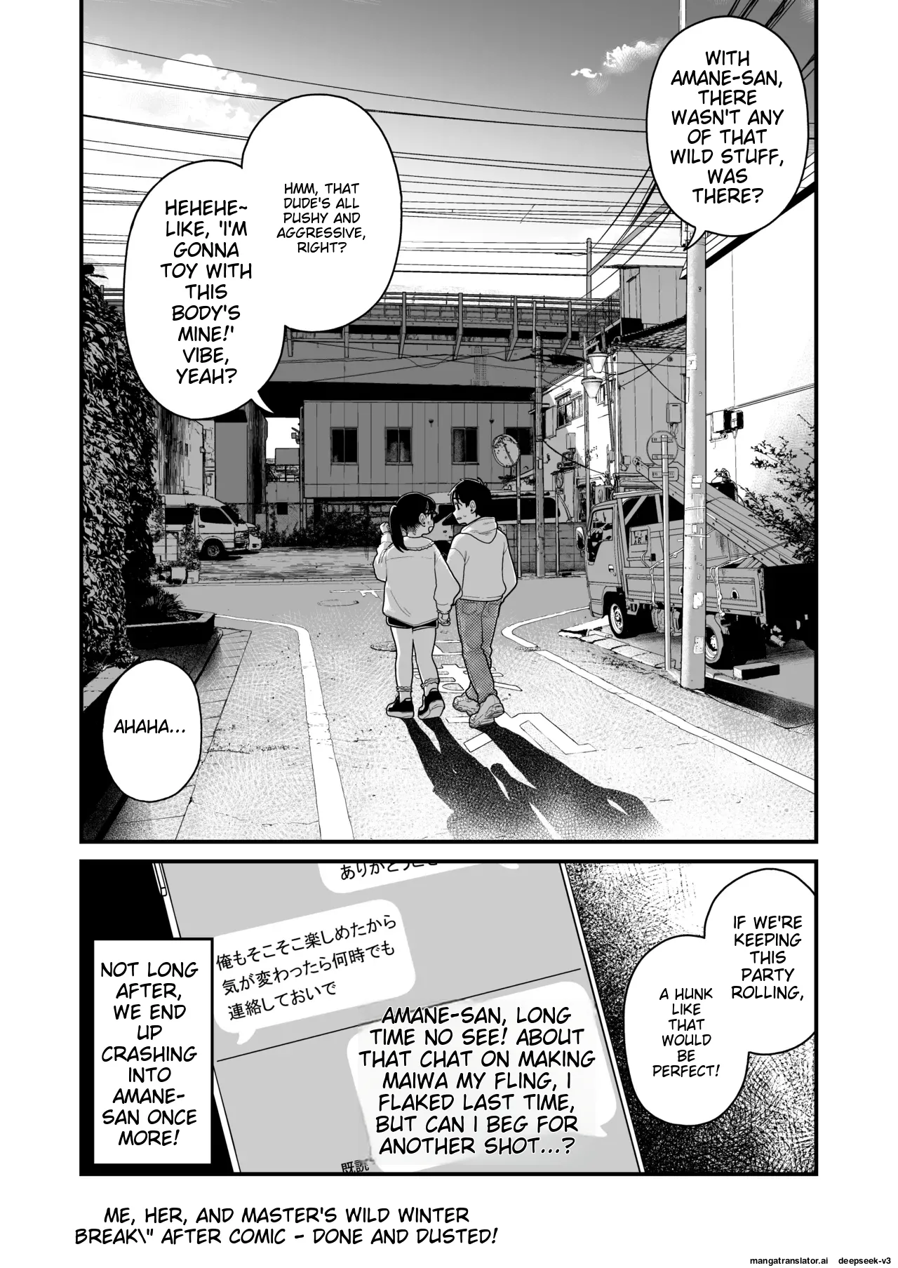 [Yumekawa Dododo-chan] Boku to Kanojo to Goshujin-sama no Fuyuyasumi 1-3 [English] page 180 original parody - big penis big areolae hentai manga - read online free