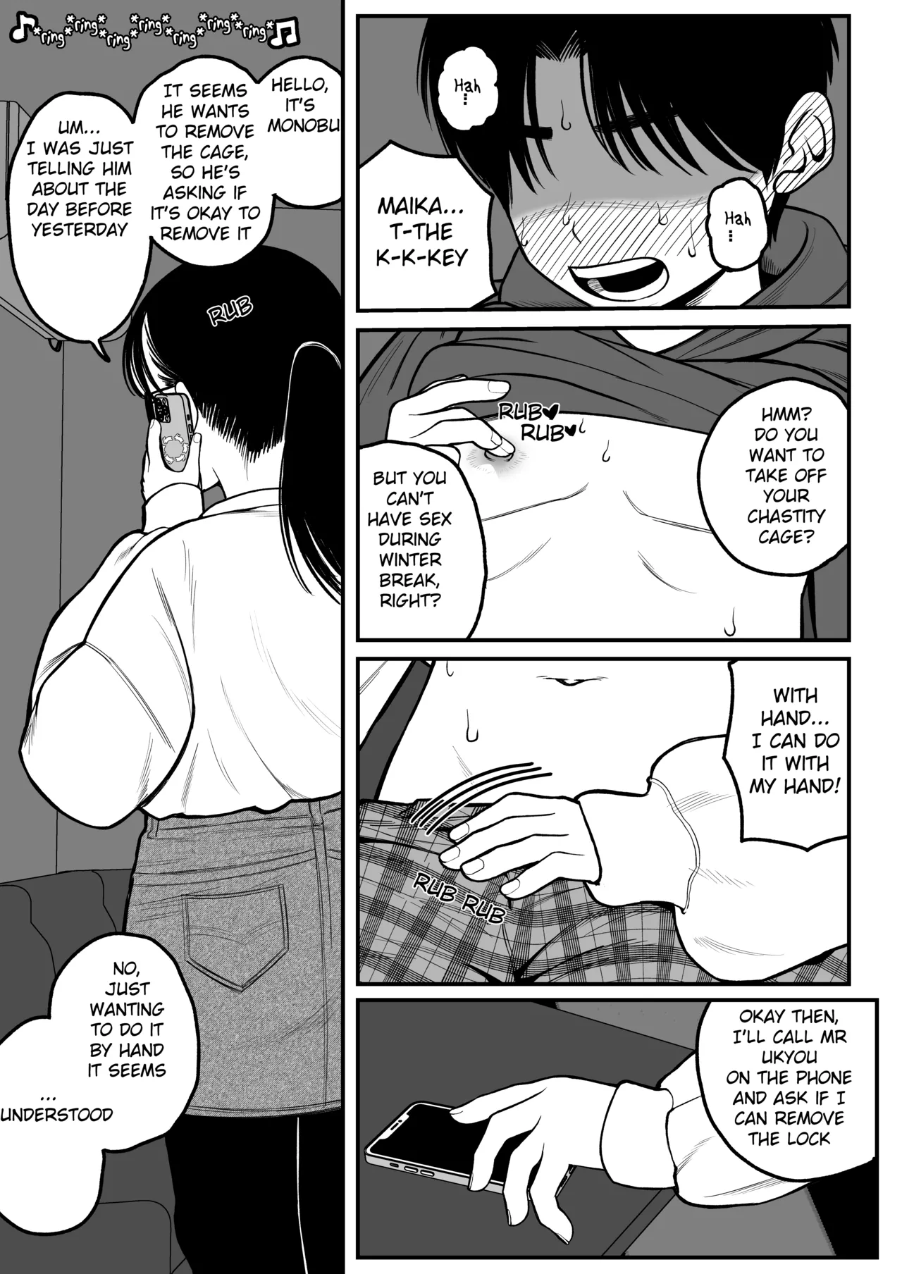 [Yumekawa Dododo-chan] Boku to Kanojo to Goshujin-sama no Fuyuyasumi 1-3 [English] page 33 original parody - big penis big areolae hentai manga - read online free