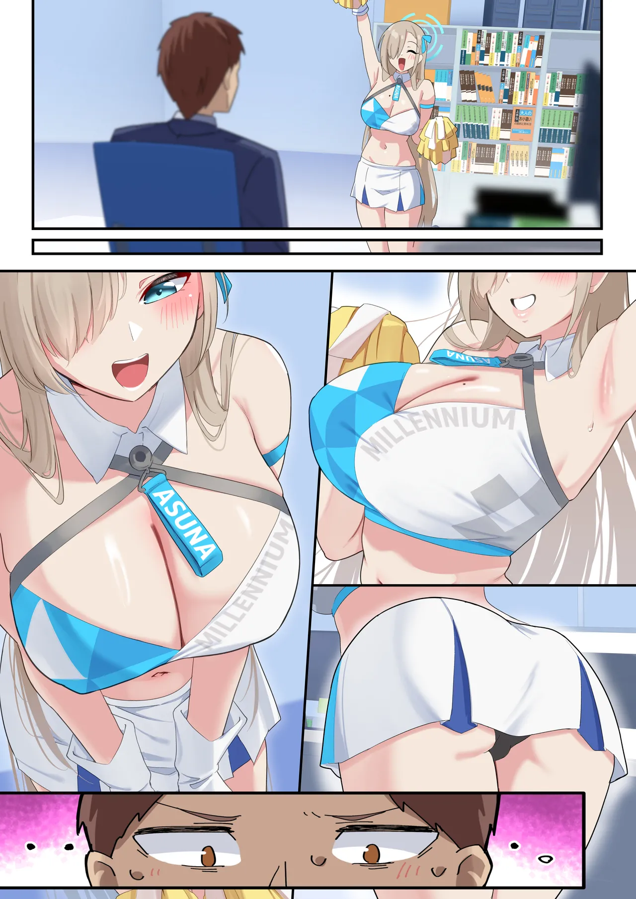 Boku no Muchimuchi Bakunyuu Seito-tachi no Hontou no Sugata page 60 featuring asuna ichinose blue archive parody - big breasts netorare hentai manga - read online free