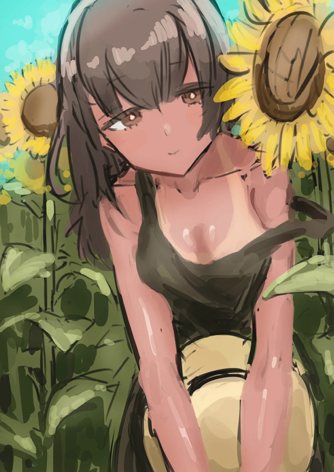 Hiyake Bishoujo ga Yuuwaku Shite Kurunda ga page 174 - swimsuit story arc hentai manga - read online free