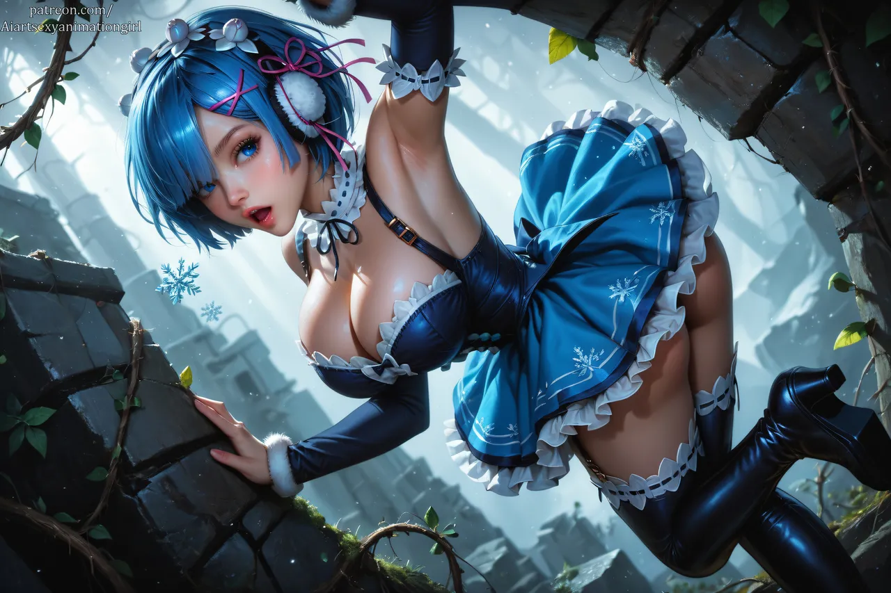 🌸Little Maid💙 - Preview page 9 featuring rem re zero kara hajimeru isekai seikatsu parody - pixie cut ai generated hentai manga - read online free