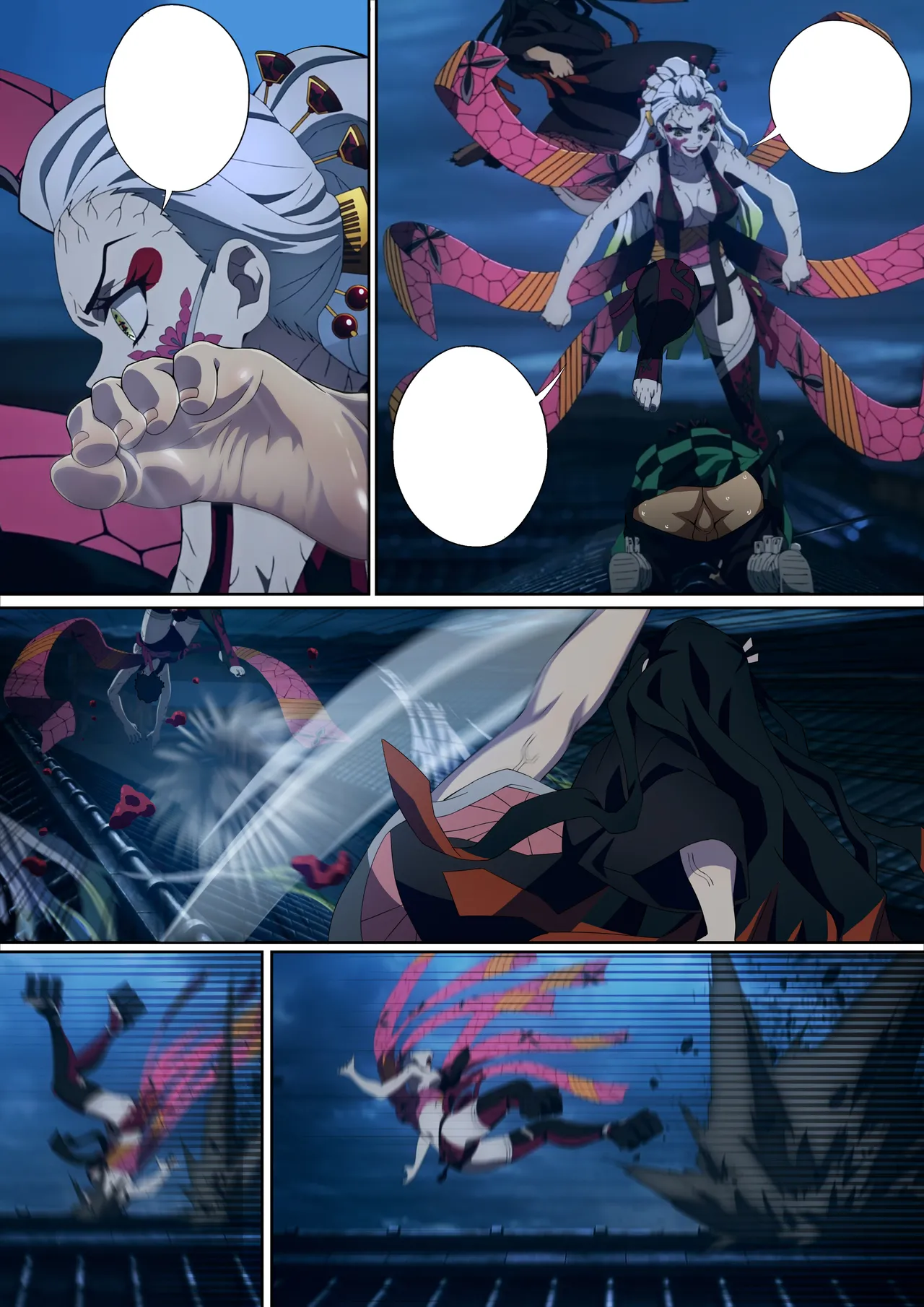 Daki’s Blood Demon Art: Trample 堕姫の血鬼術・紅蓮践踏 page 63 featuring nezuko kamado kimetsu no yaiba parody - big breasts humiliation hentai manga - read online free