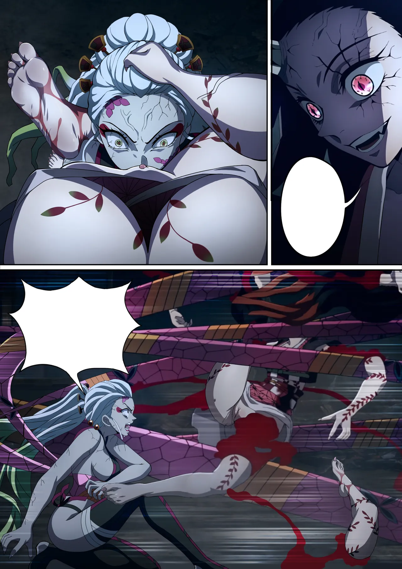 Daki’s Blood Demon Art: Trample 堕姫の血鬼術・紅蓮践踏 page 72 featuring nezuko kamado kimetsu no yaiba parody - big breasts humiliation hentai manga - read online free