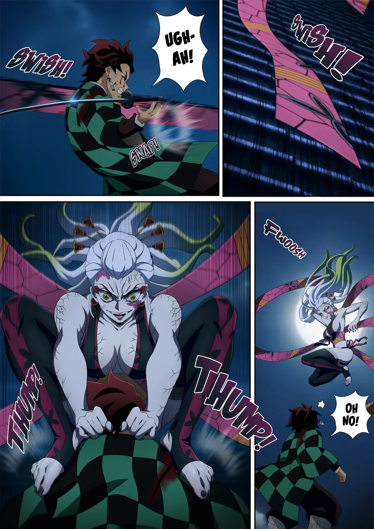 Daki’s Blood Demon Art: Trample 堕姫の血鬼術・紅蓮践踏 - Page 8