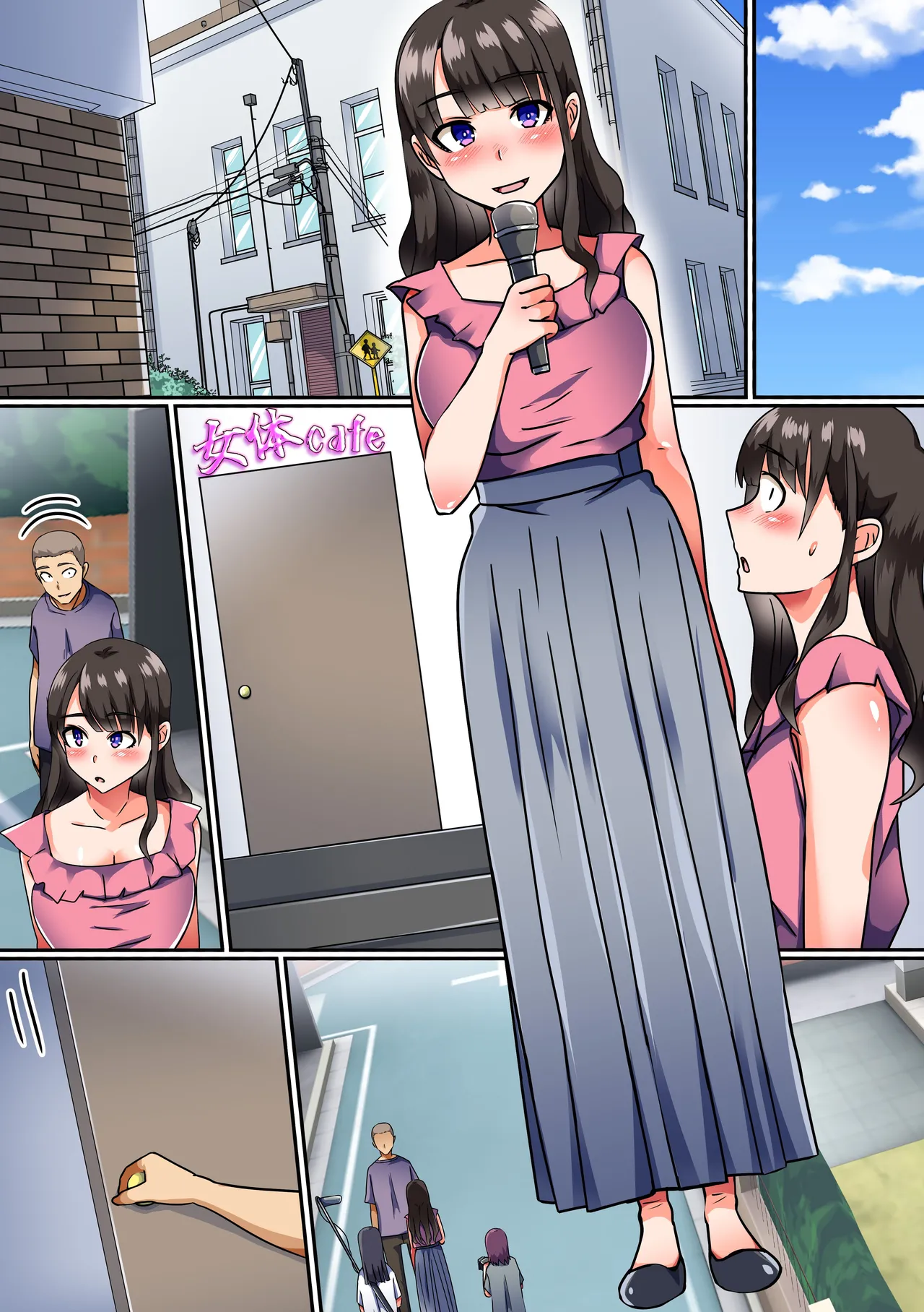 [NCP] Jikan-tai Teishi Cafe 〜 Ugokenaku natta Onaho-douzen no Kyonyuu Shojo-tachi o koki sute Makureru Nyotai Cafe e Youkoso! page 28 original parody - full color group hentai manga - read online free