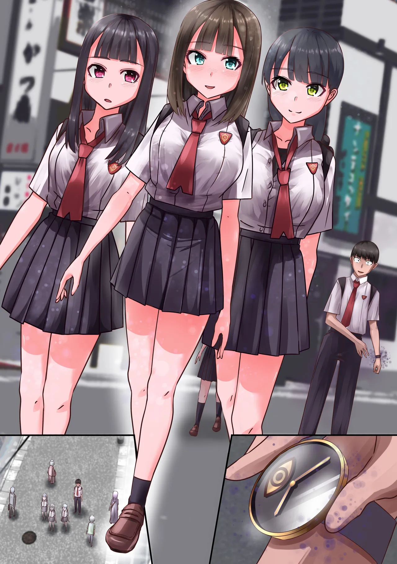 時間停止時計を貰ったので、とりあえず同級生とか風紀委員とかビッチの身体を無抵抗にして遊んでみた。 page 26 original parody - squirting big breasts hentai manga - read online free