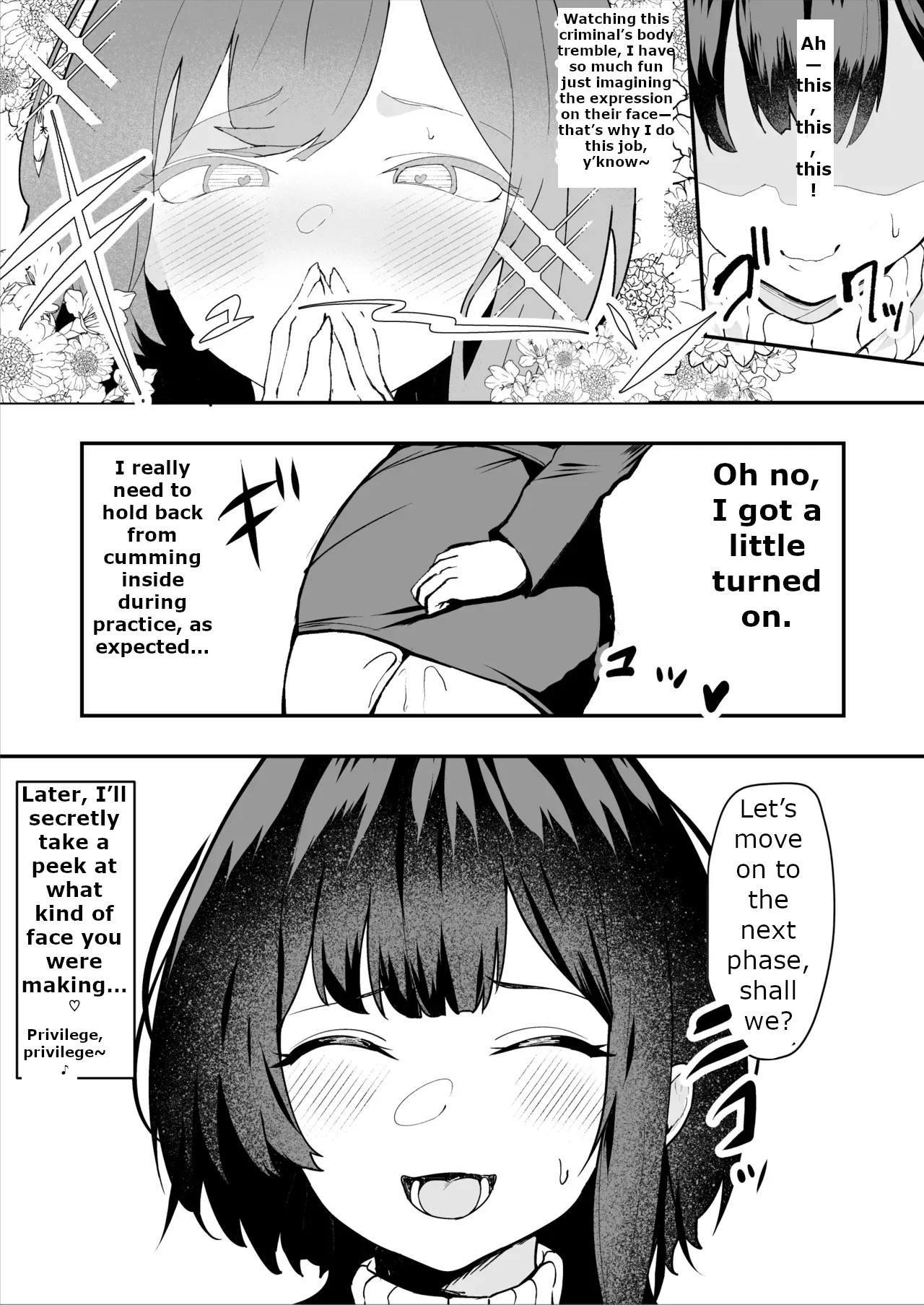 The Story of a Gloomy Execution Officer Who Accidentally Sensation-Blocks Her Own Pussy page 23 original parody - squirting big breasts hentai manga - read online free