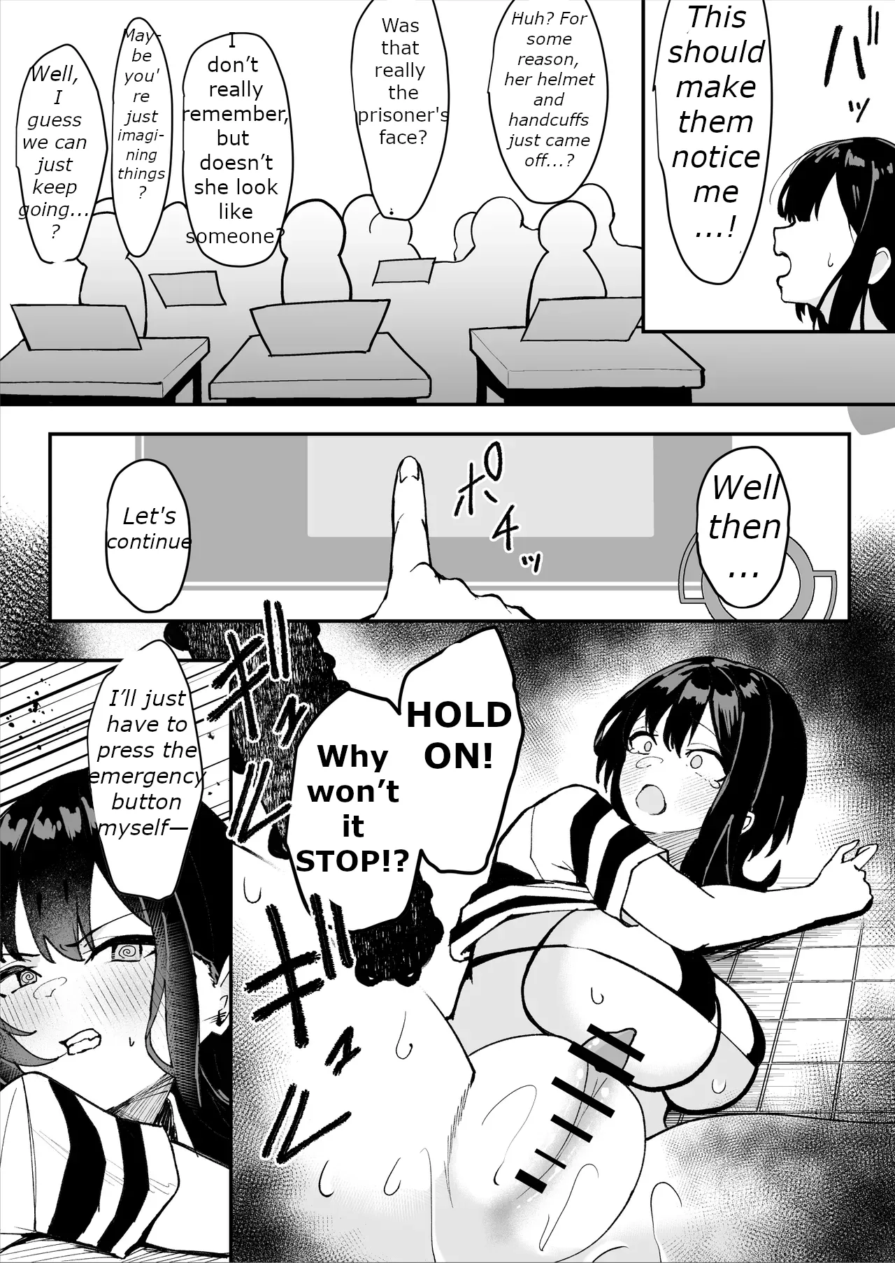 The Story of a Gloomy Execution Officer Who Accidentally Sensation-Blocks Her Own Pussy page 53 original parody - squirting big breasts hentai manga - read online free