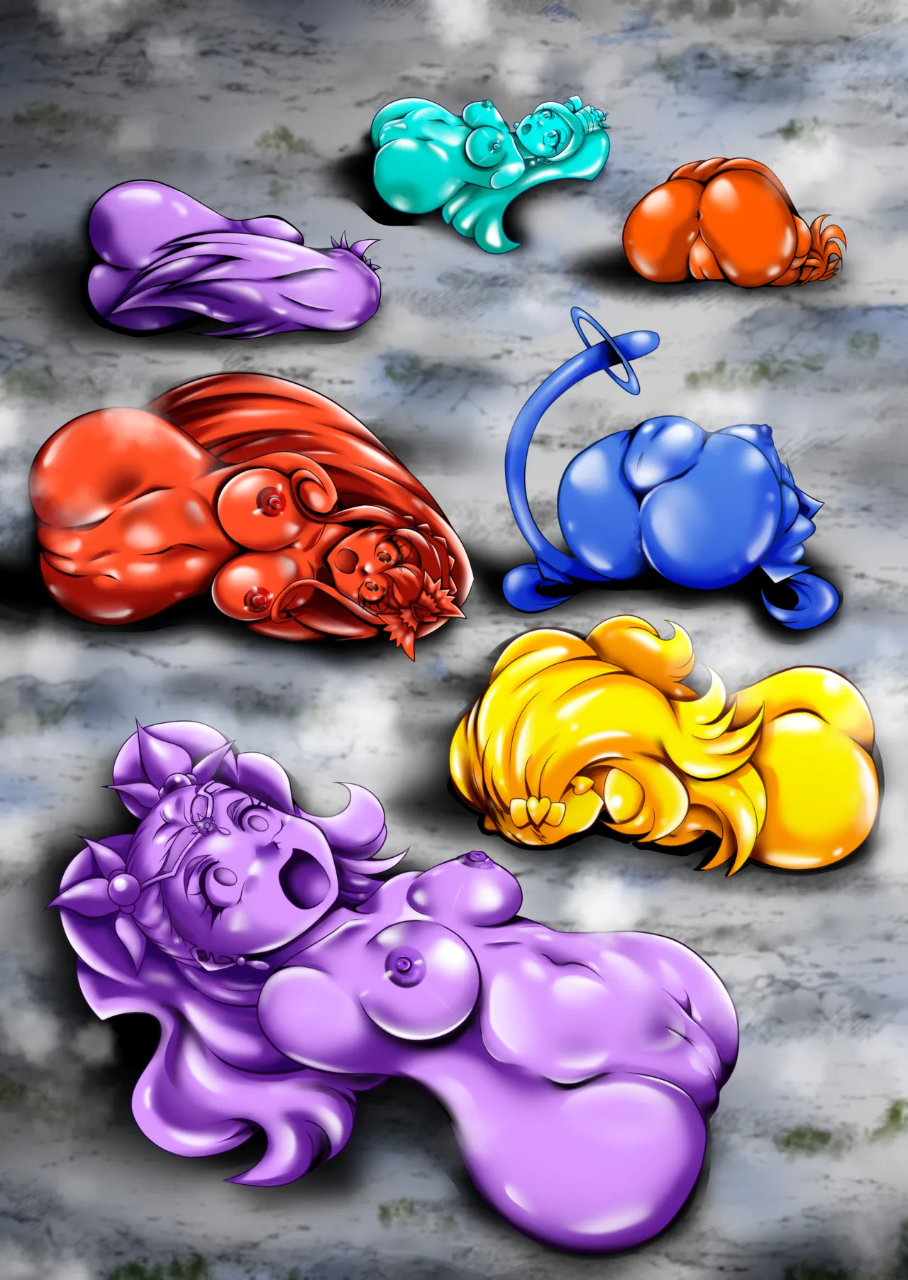 Onahon ★ All Stars EP01 page 135 featuring cure precious pretty cure parody - big breasts very long hair hentai manga - read online free