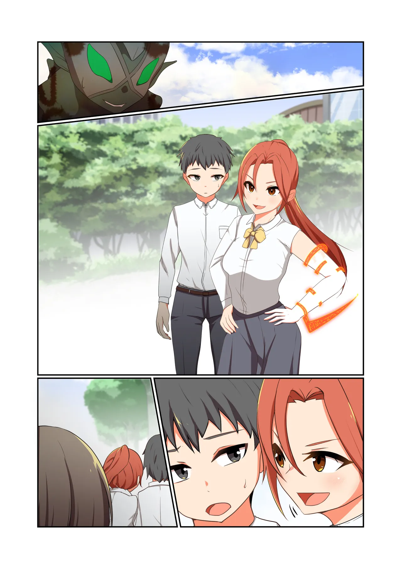 Aku no Hana Vol.4 Skeb+α page 84 original parody - kissing transformation hentai manga - read online free