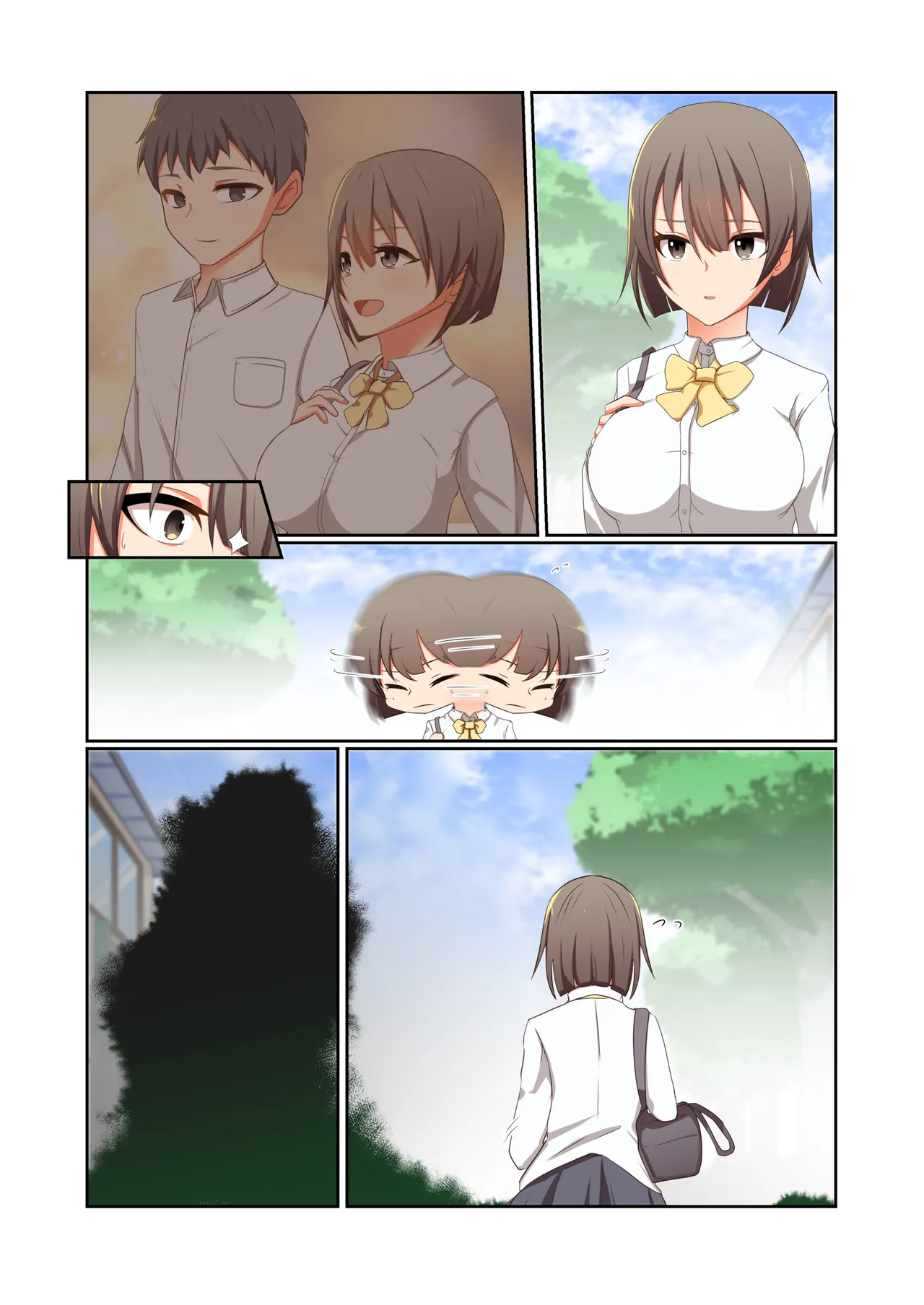 Aku no Hana Vol.4 Skeb+α page 85 original parody - kissing transformation hentai manga - read online free