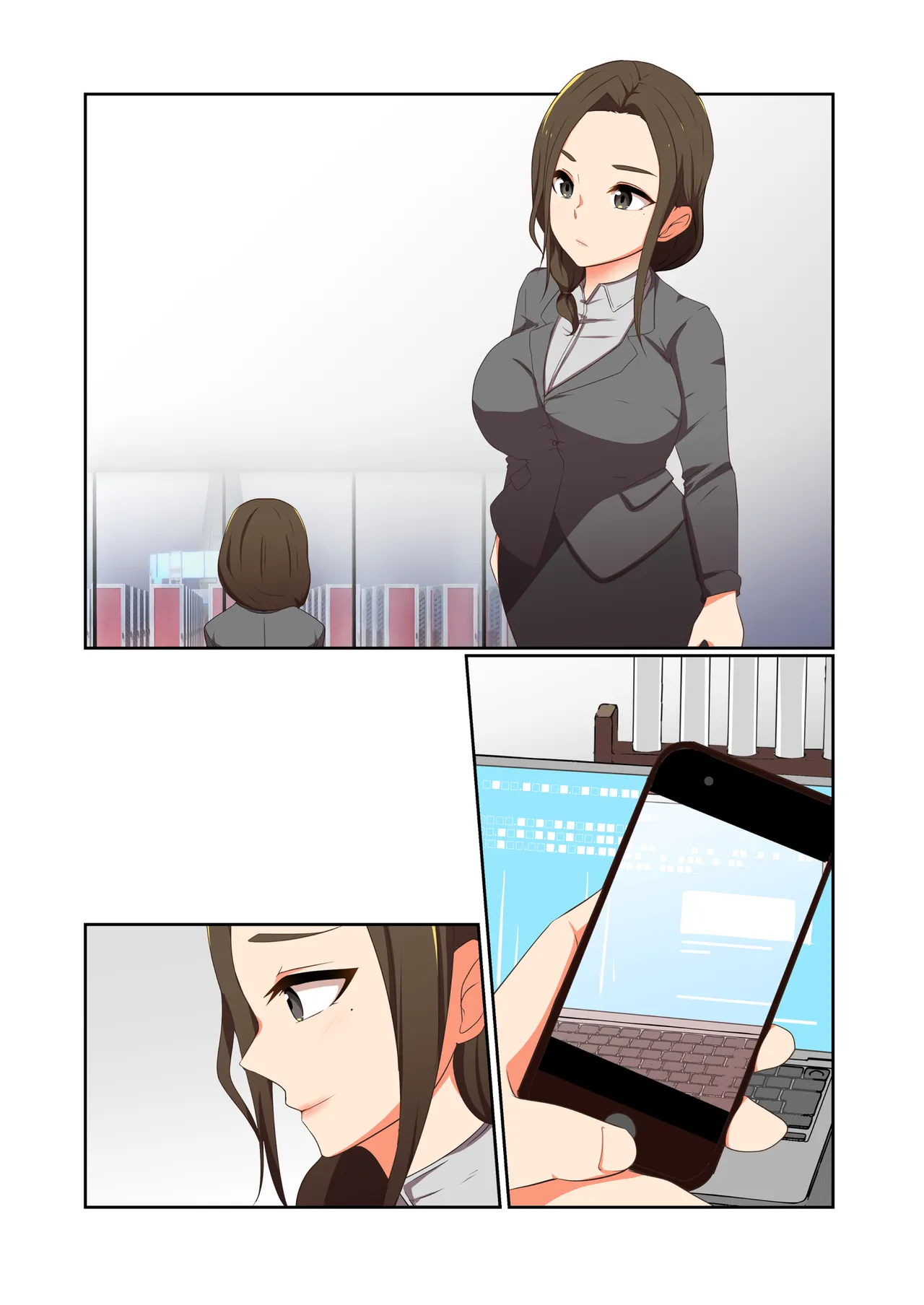 Aku no Hana Vol.4 Skeb+α page 90 original parody - kissing transformation hentai manga - read online free