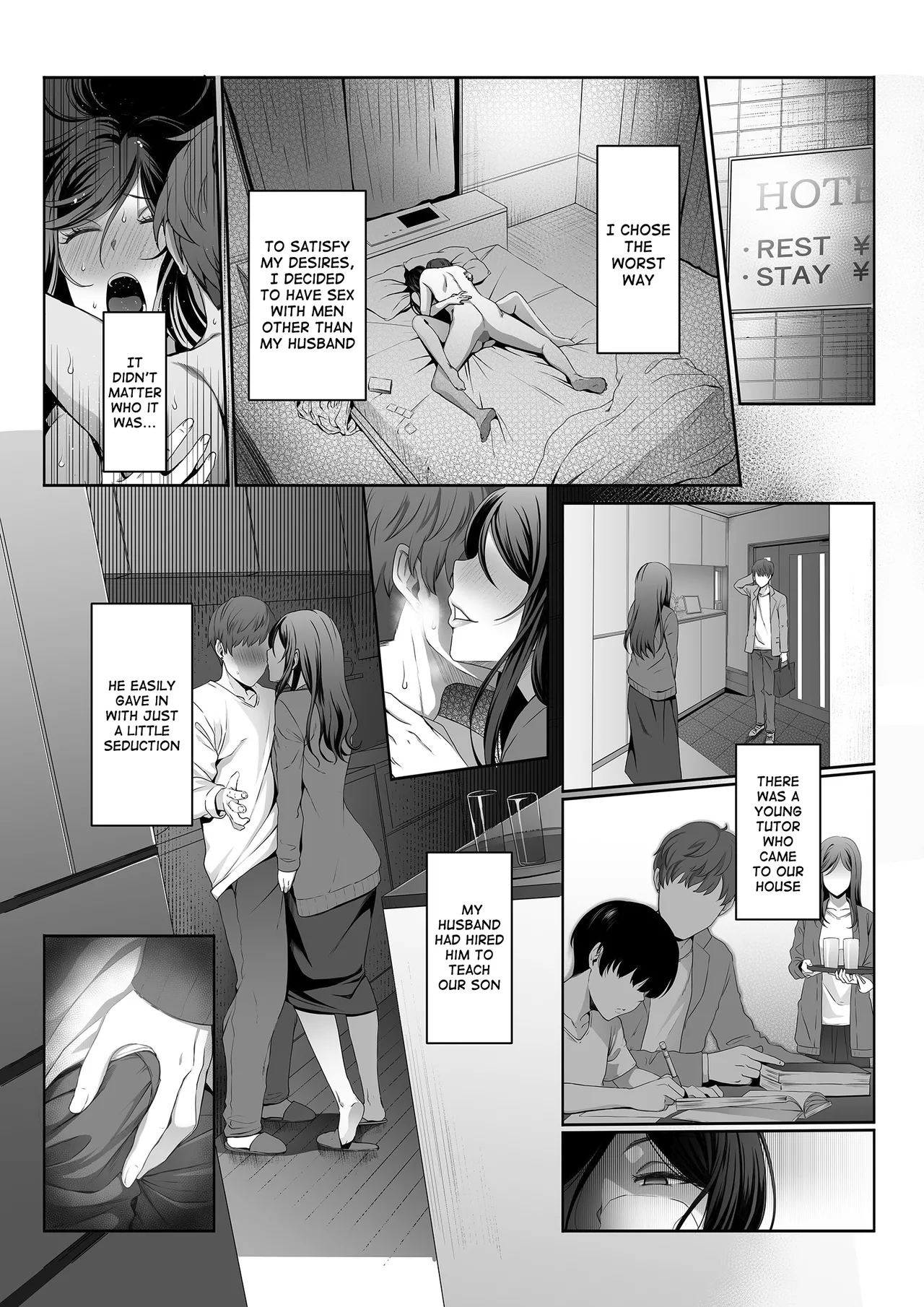 [Yareba Dekiru Ko.] Hitozuma Omocha -Danna ni mo, Musuko ni mo Mesetsukete, Keibetsusaretai- | Married Woman Toy - I want to be despised by my husband and son [English] [meganekun_tl] - Page 7