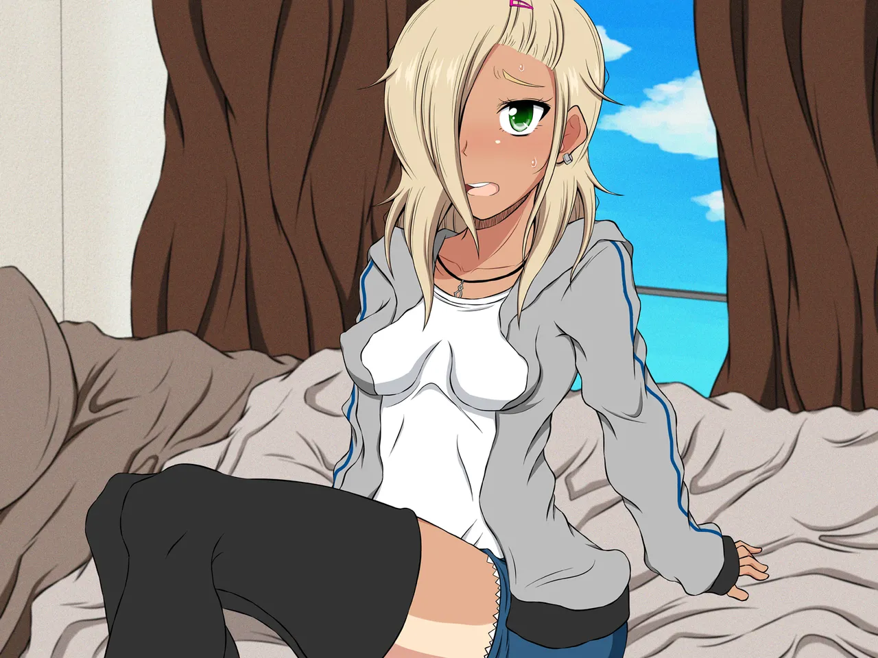 Imouto Yankee Megucchi no Fudeoroshi Days! page 58 original parody - stockings big breasts hentai manga - read online free