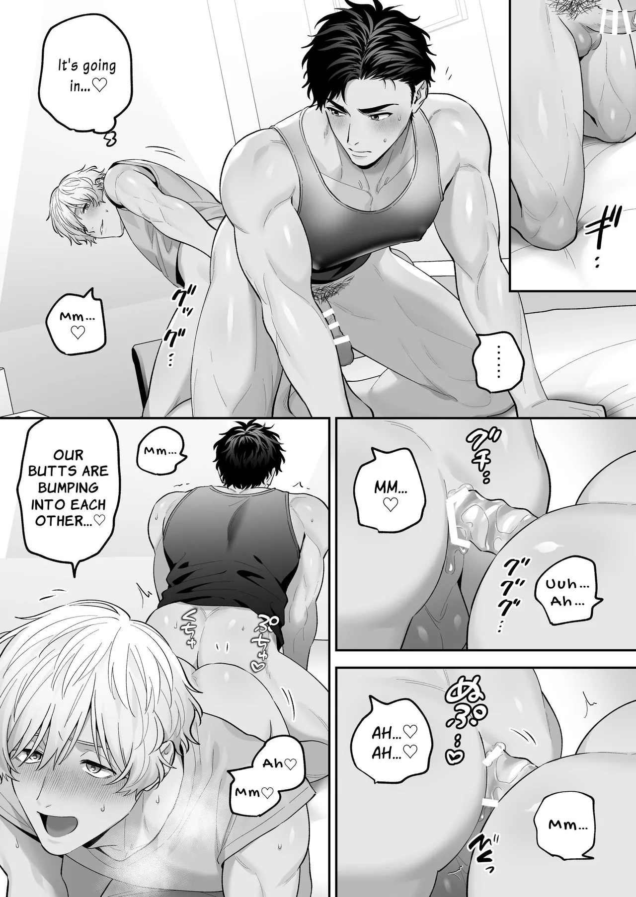 Shiro-Kuro Sex: page 80 original parody - pegging anal hentai manga - read online free