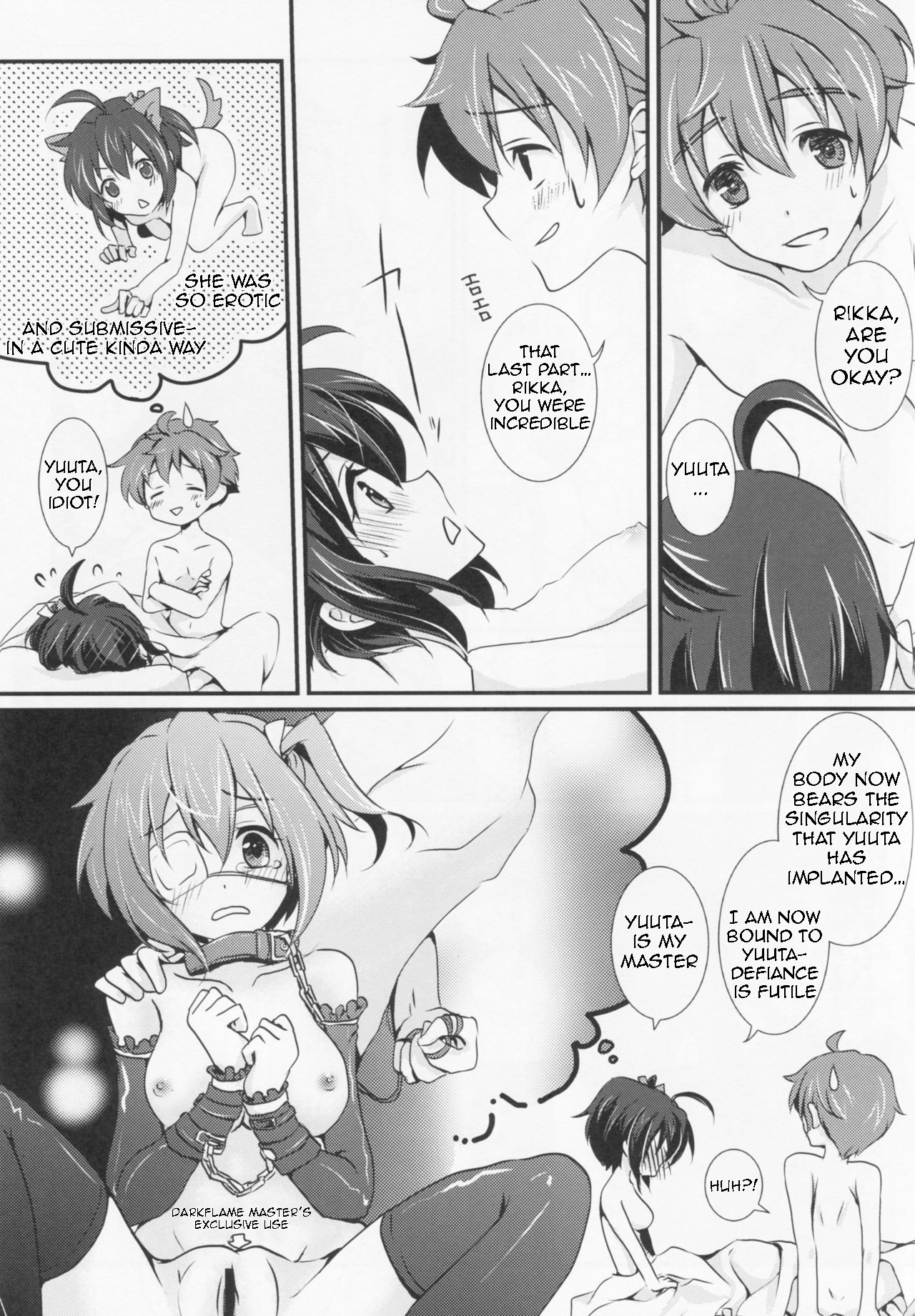 Wall Breaker the Ultimate: The Ultimate Fusion of Mutual Love page 28 featuring sanae dekomori chuunibyou demo koi ga shitai parody - sweating kissing hentai manga - read online free