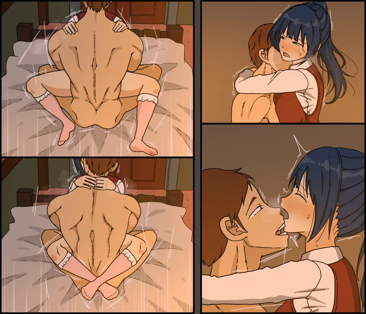 Kaijushi Sera Inkei ni Ochiru page 107 original parody - sweating kissing hentai manga - read online free