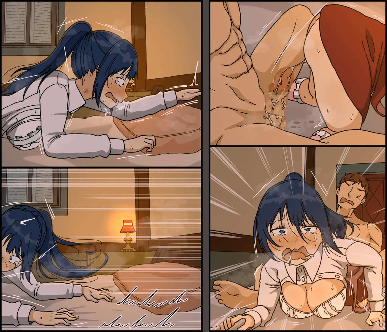 Kaijushi Sera Inkei ni Ochiru page 118 original parody - sweating kissing hentai manga - read online free