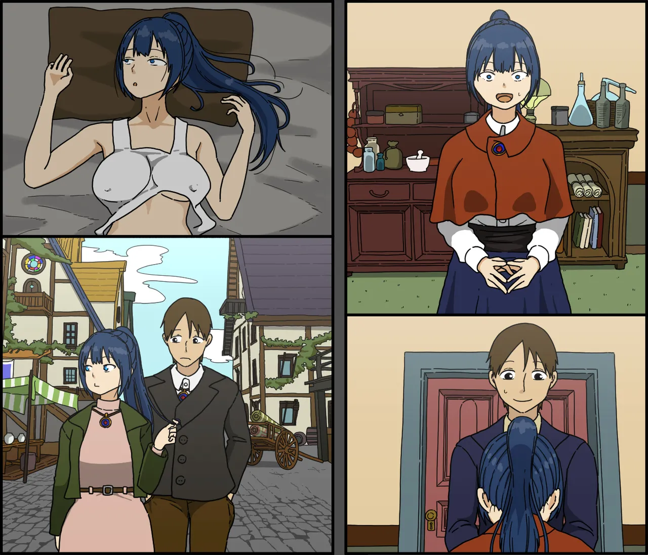 Kaijushi Sera Inkei ni Ochiru page 90 original parody - sweating kissing hentai manga - read online free