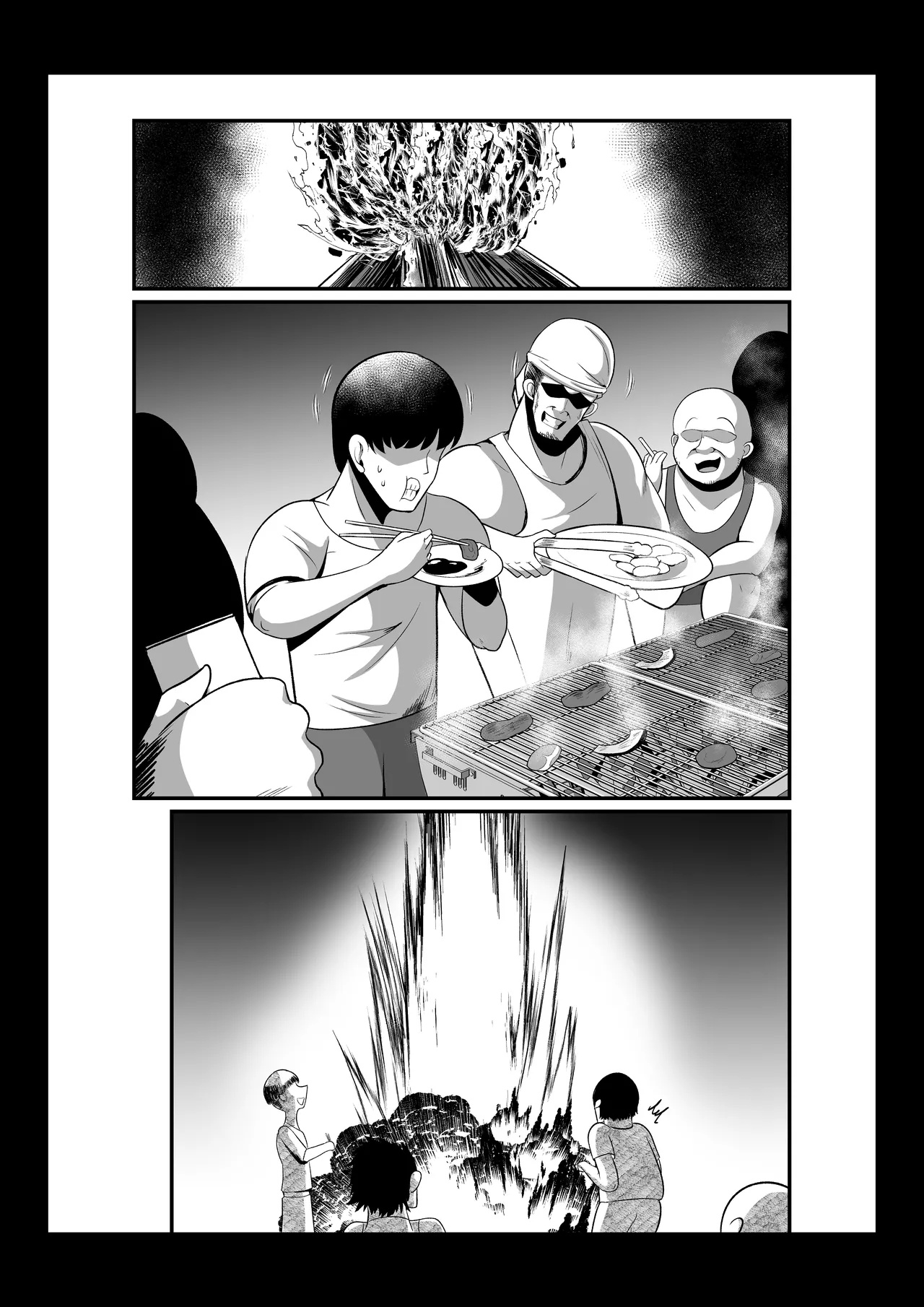 Ogehin Bakunyuu x Chou Muchimuchi Dekashiri x Dosukebe W Chijo page 75 original parody - mosaic censorship big breasts hentai manga - read online free