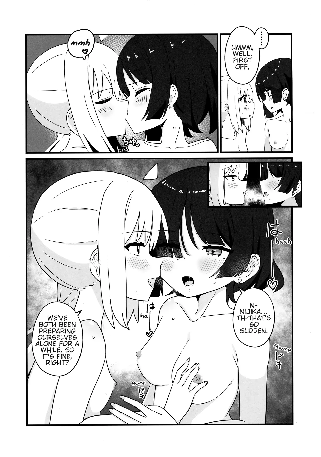 Ryou Omoi, Ryou Omoi | Thinking of Ryou, Thinking of You page 20 featuring nijika ijichi bocchi the rock parody - rough translation yuri hentai manga - read online free