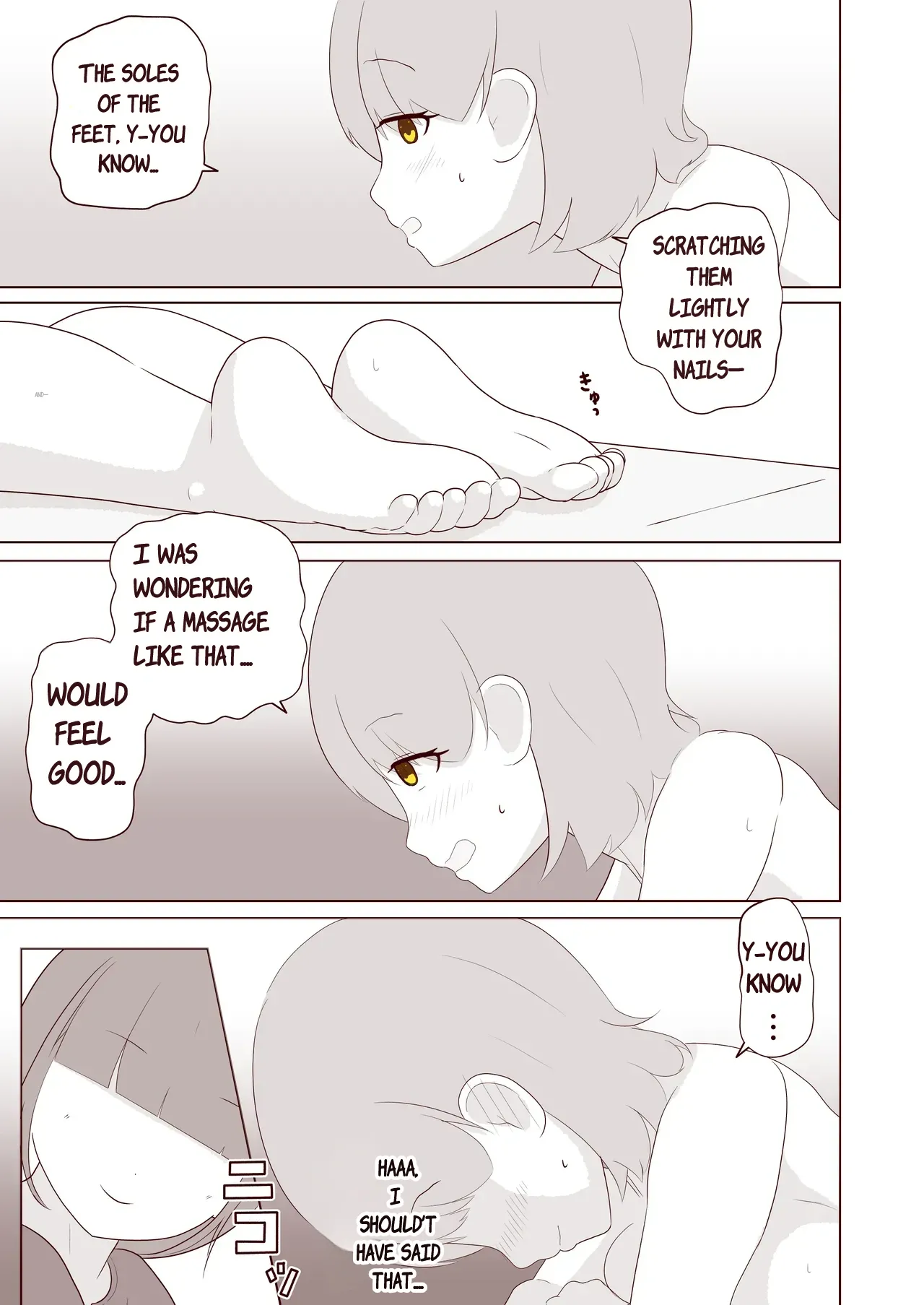I want to have the soles of my feet tickled! page 10 original parody - rough translation yuri hentai manga - read online free