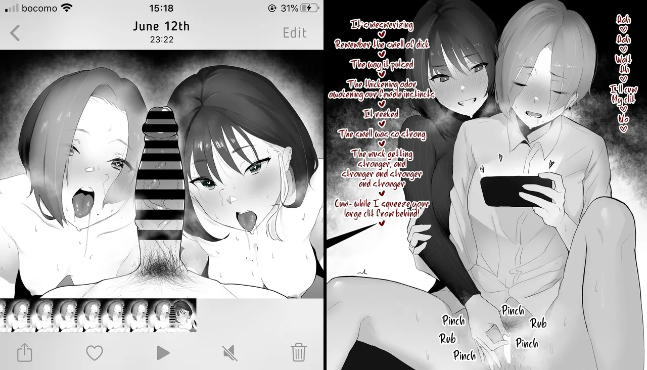 As Lesbians Whose Sex Life is in a Slump and are in Need of New Stimulation, is it Okay for the Scent of Cock to Awaken our Female Instincts? page 16 original parody - sole male nakadashi hentai manga - read online free