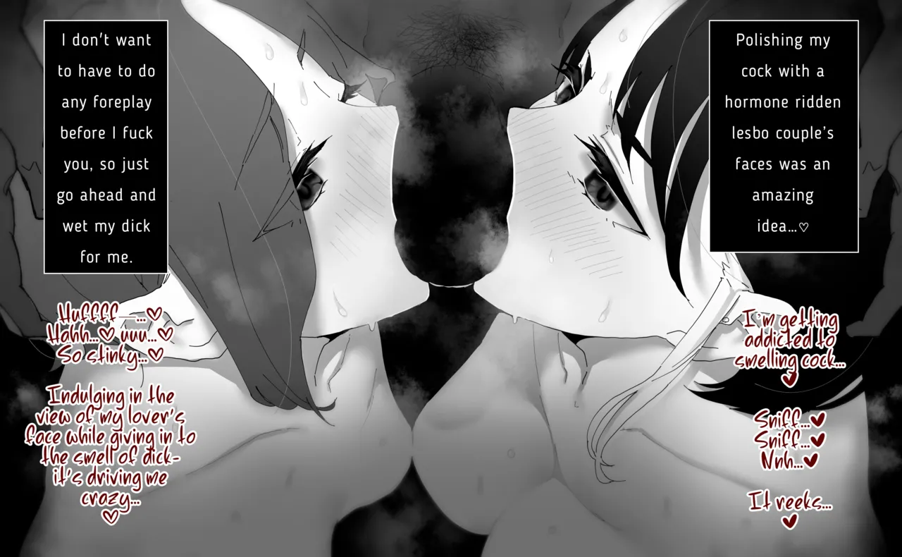 As Lesbians Whose Sex Life is in a Slump and are in Need of New Stimulation, is it Okay for the Scent of Cock to Awaken our Female Instincts? page 33 original parody - handjob sweating hentai manga - read online free