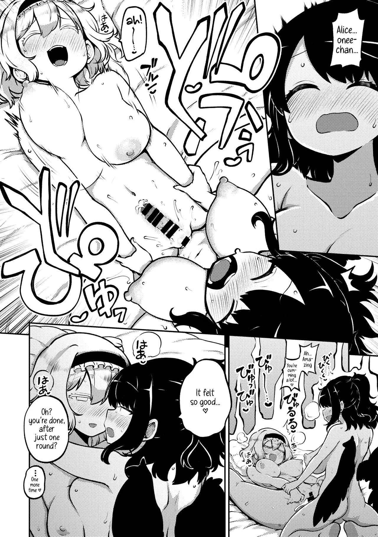 Futanari Marisa to Okuu Zenpen | Futanari Marisa and Okuu – Complete Edition page 41 featuring kasen ibara touhou project parody - ttf threesome futanari hentai manga - read online free