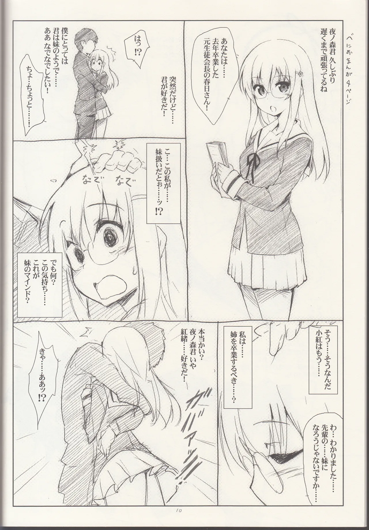 Ero Yoro? 4 page 10 featuring kobeni yonomori mikakunin de shinkoukei parody - mosaic censorship schoolgirl uniform hentai manga - read online free