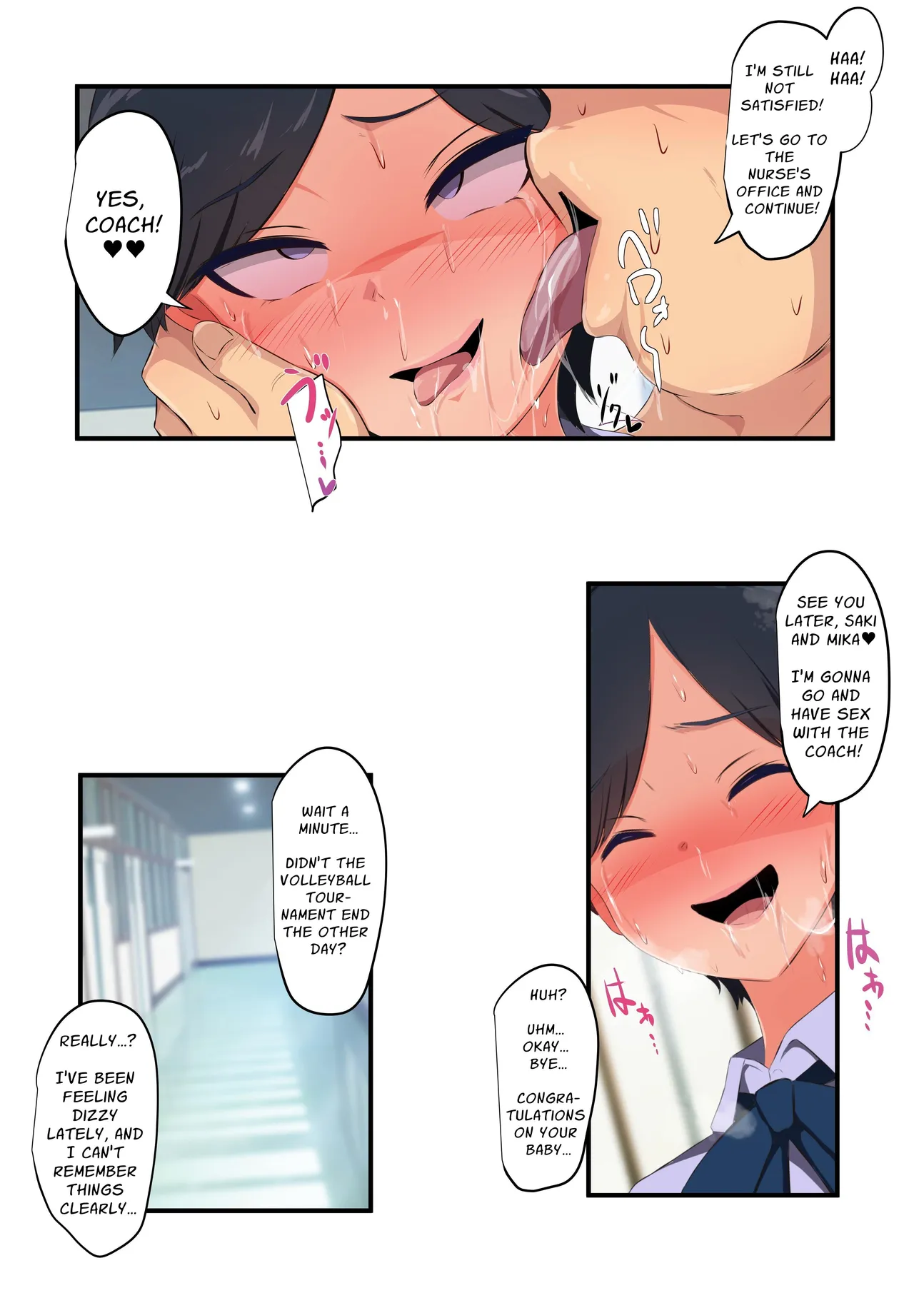 Volleyball Team's Passionate & Sweaty Copulation Guidance page 69 - handjob sweating hentai manga - read online free