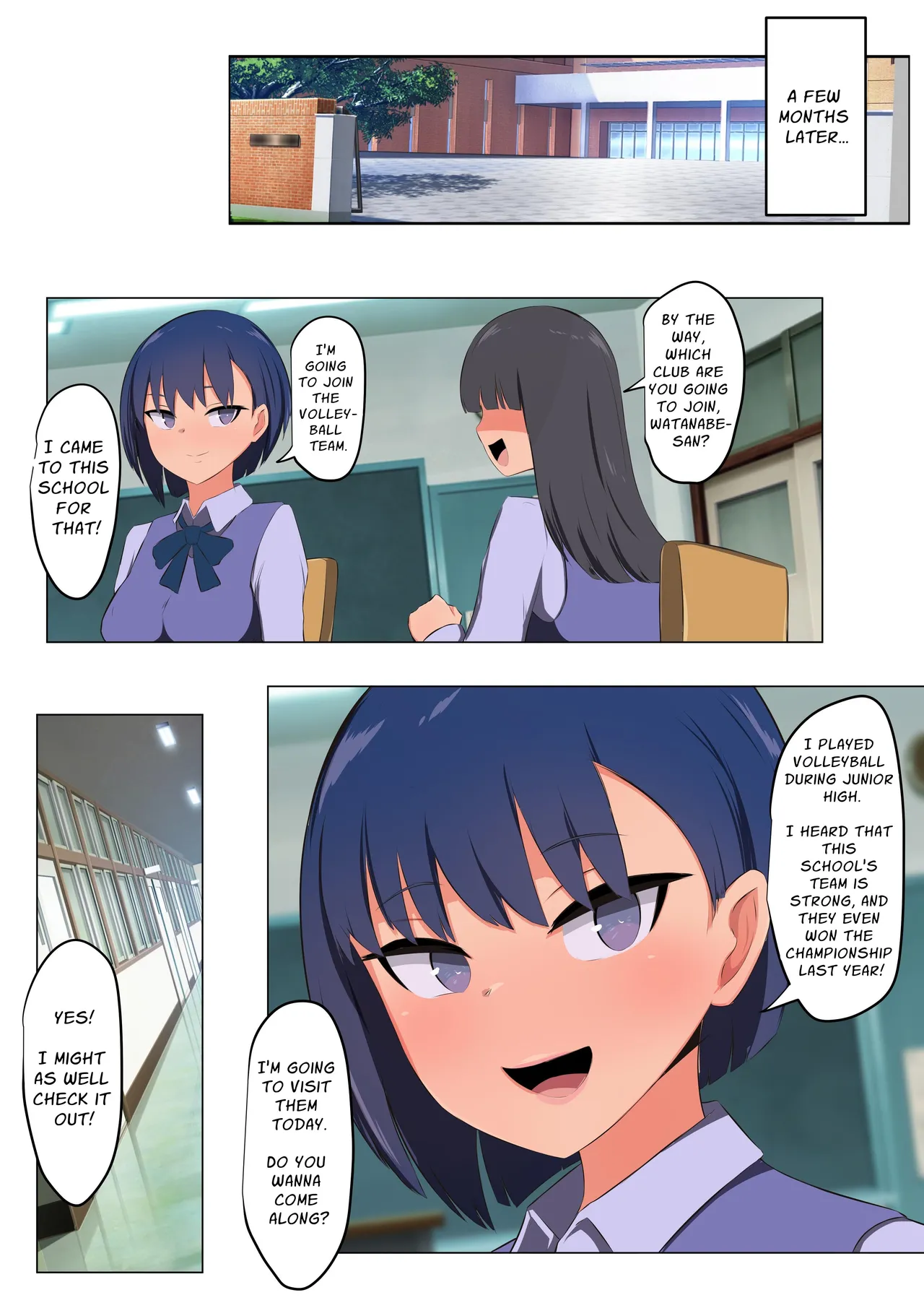 Volleyball Team's Passionate & Sweaty Copulation Guidance page 96 - nakadashi full color hentai manga - read online free