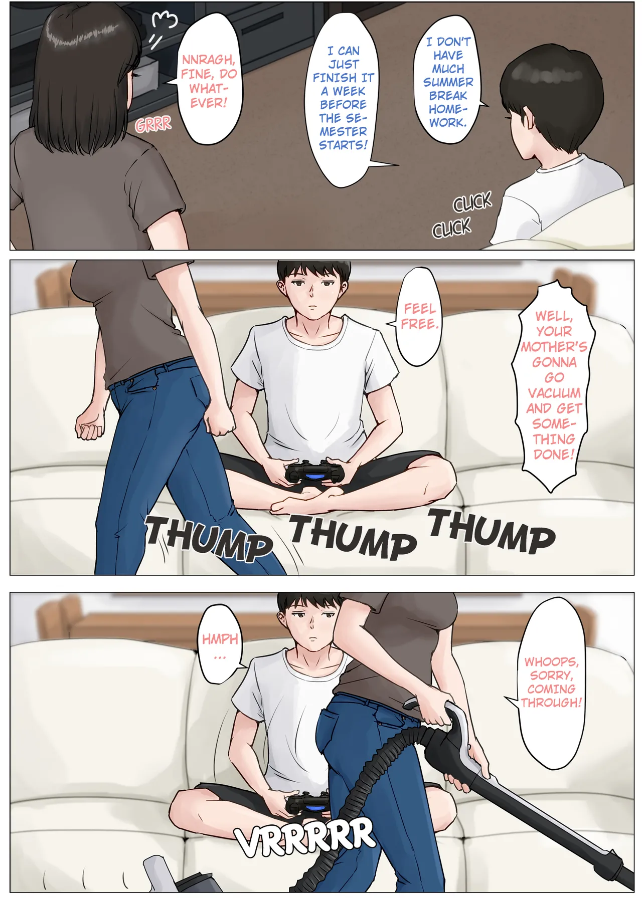 [Horsetail] Kaa-san Janakya Dame Nanda!! 3 ~Natsuyasumi Zenpen~ | Mother and No Other!! 3 ~Summer Holiday First Part~ [With transparency] [English] page 15 original parody - sole female sole male hentai manga - read online free