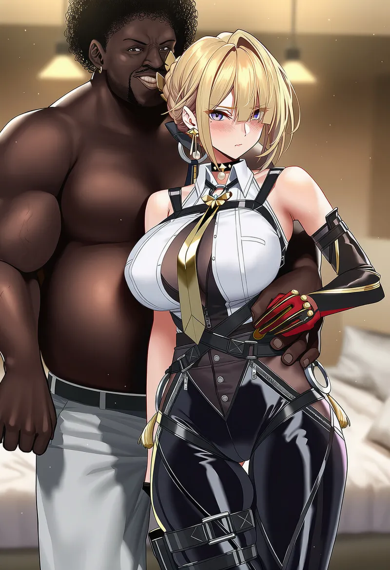 Evelyn Chevalier x BBC page 35 featuring evelyn chevalier zenless zone zero parody - kissing big breasts hentai manga - read online free