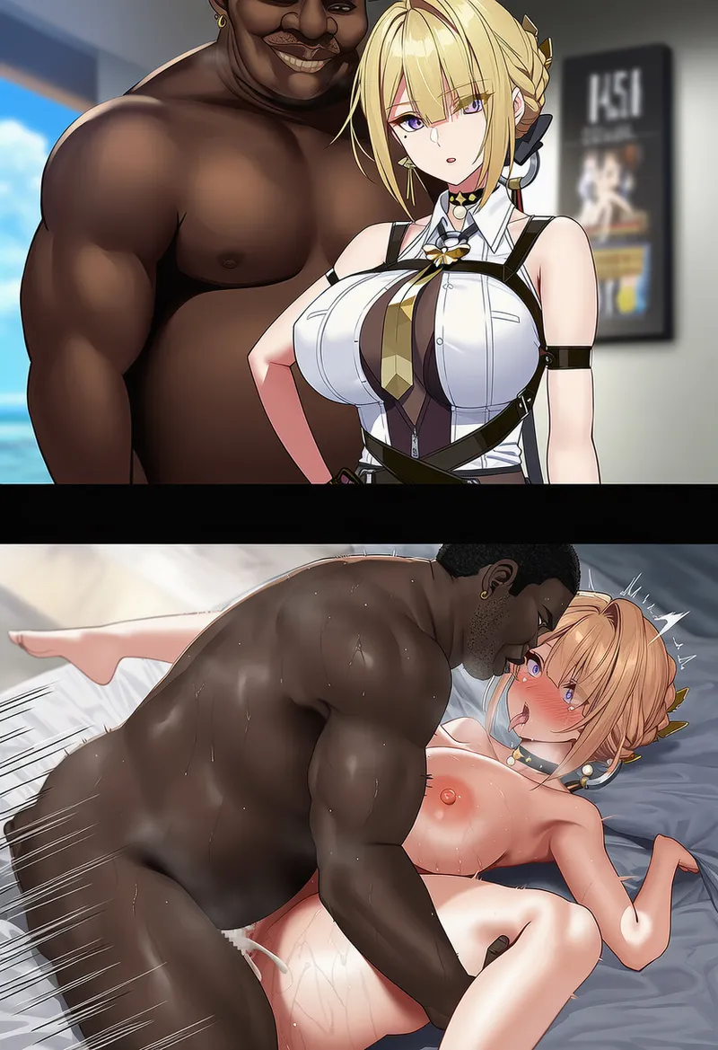 Evelyn Chevalier x BBC page 75 featuring evelyn chevalier zenless zone zero parody - kissing big breasts hentai manga - read online free