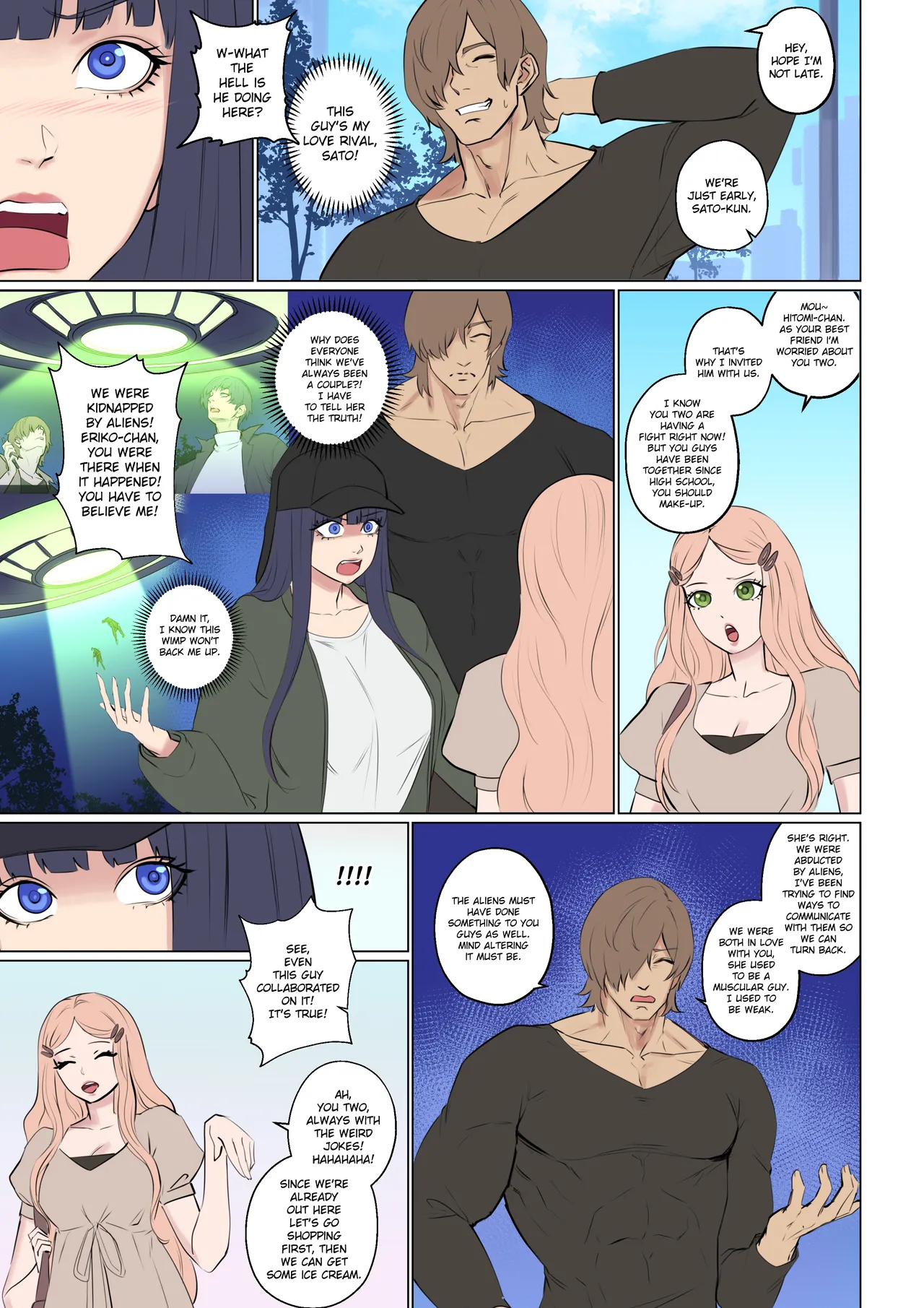 Alien abduction page 26 original parody - kissing big breasts hentai manga - read online free